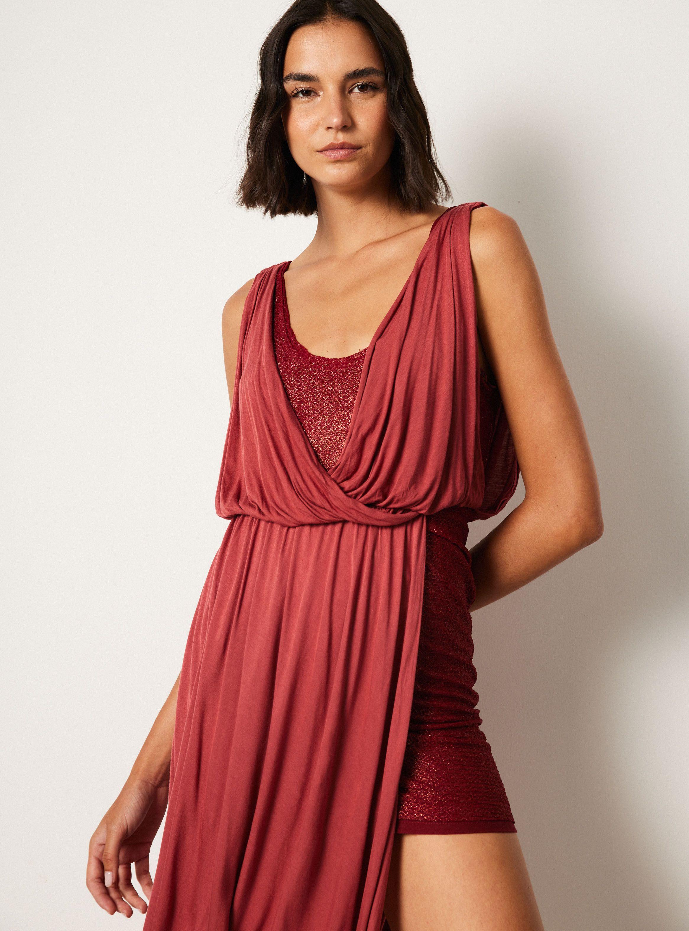 Vestido Free People Rojo Talla S-3