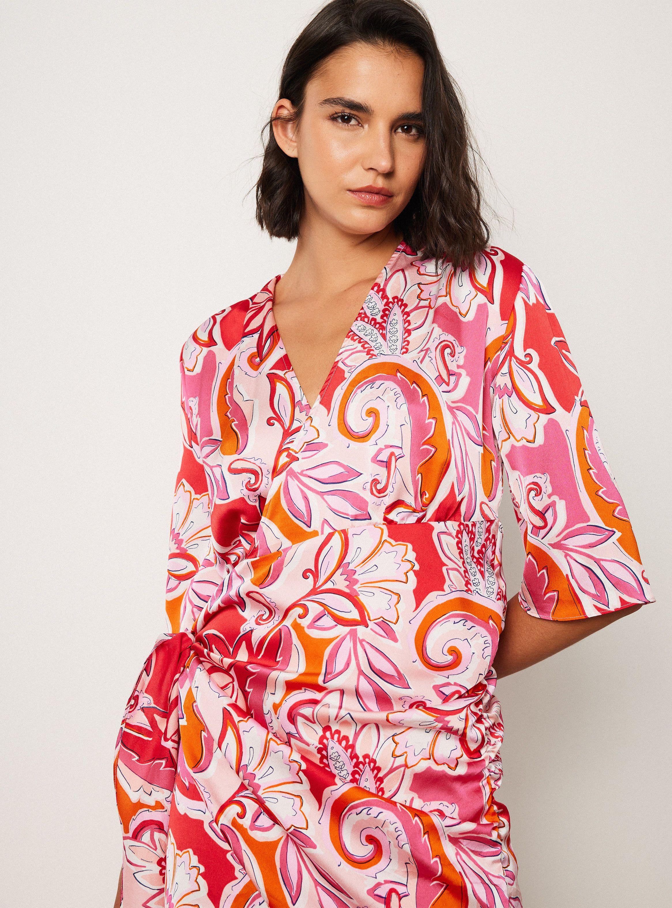 Vestido Zara Rosado Talla M-3