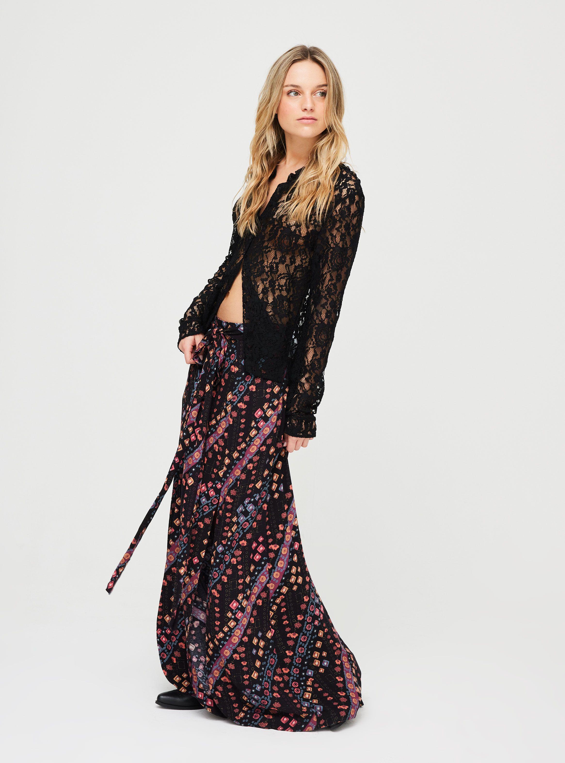 Falda Free People Negro-3