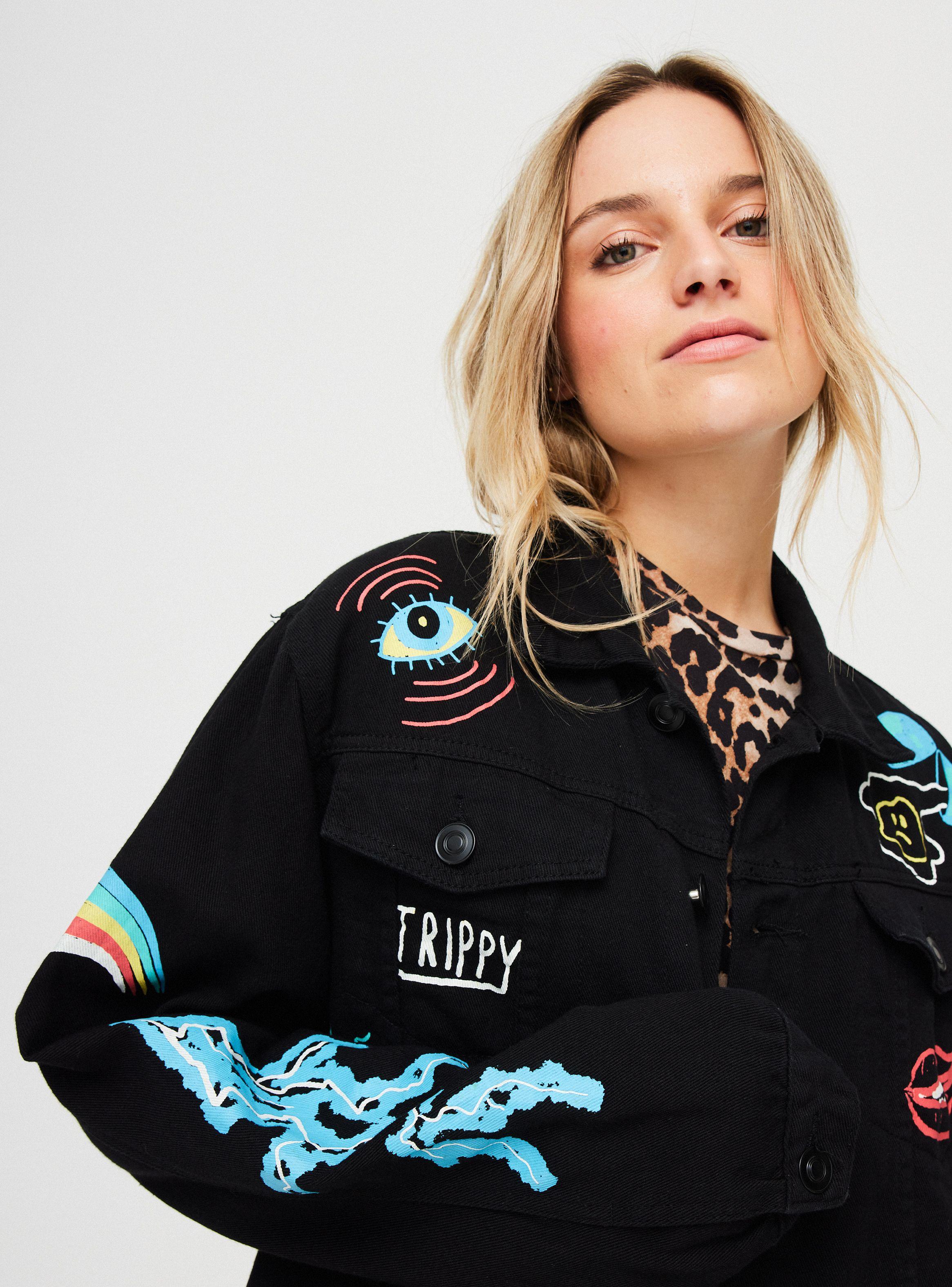 Chaqueta Denim Jacket Rue 21 Negro Talla M-1