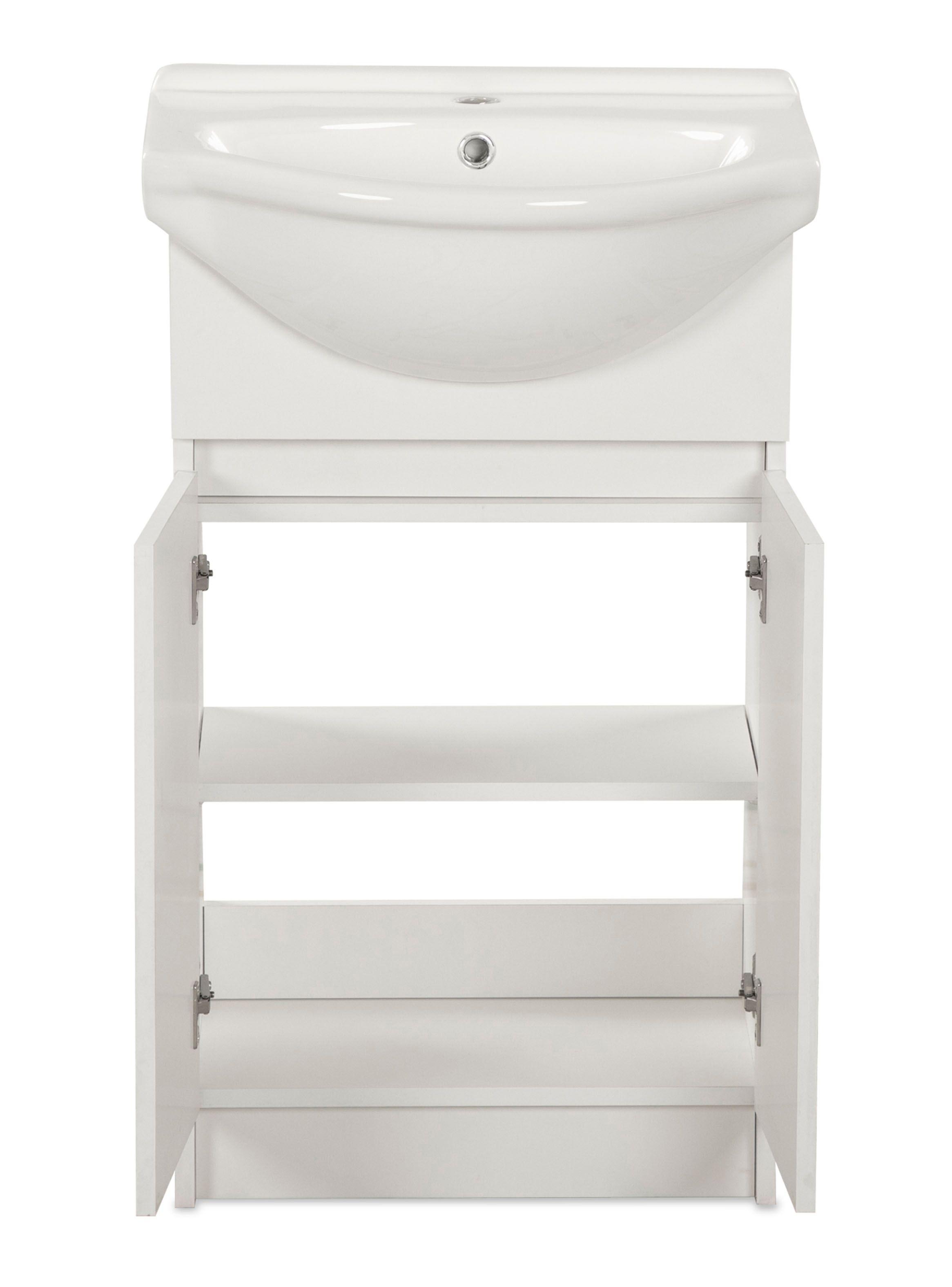 Vanitorio Cannes 50 cm 2 Puerta Blanco-2