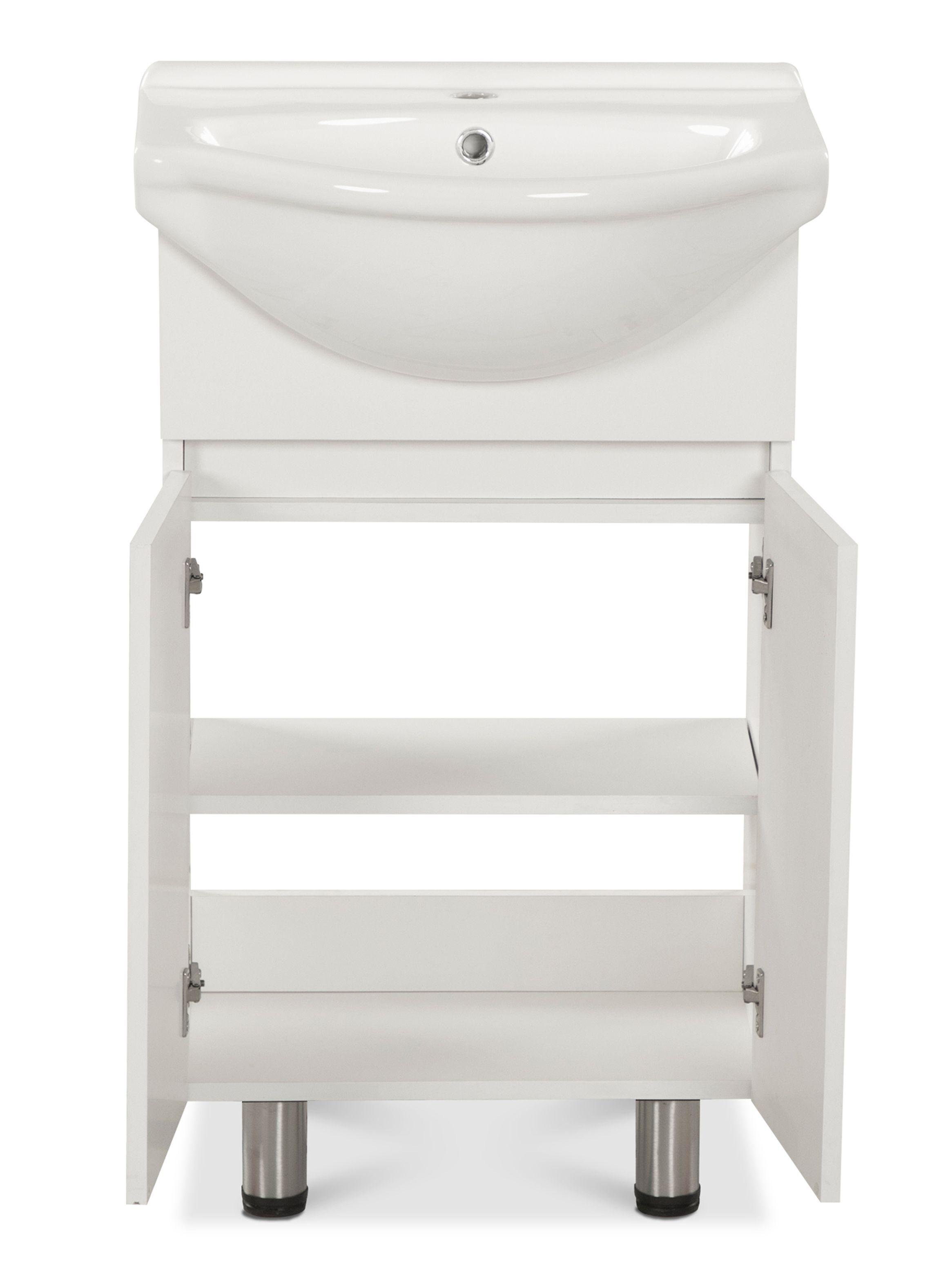 Vanitorio 50 cm Cannes 2 Puerta Blanco-2