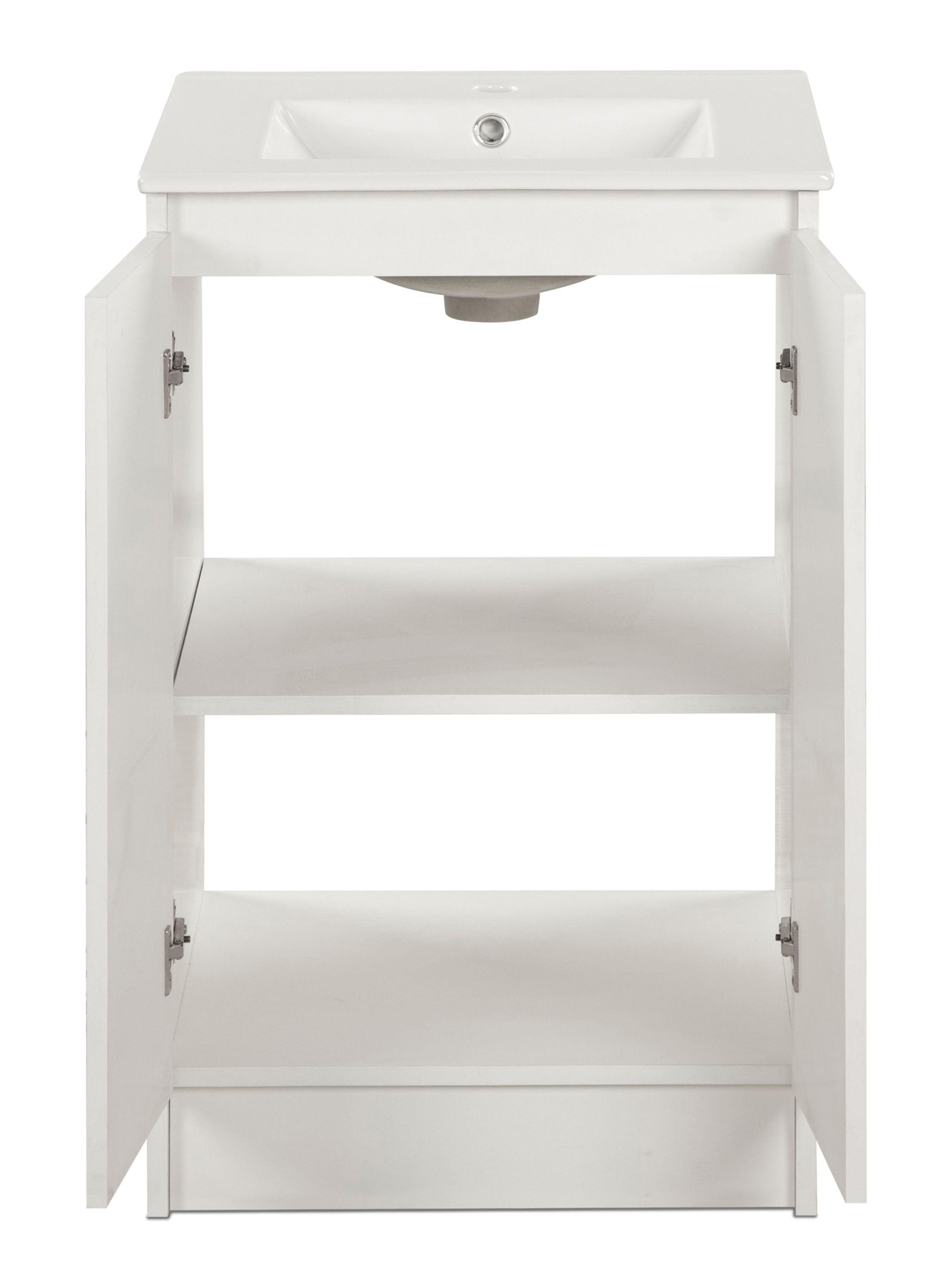 Vanitorio Lisboa 50 cm 2 Puertas Blanco-3