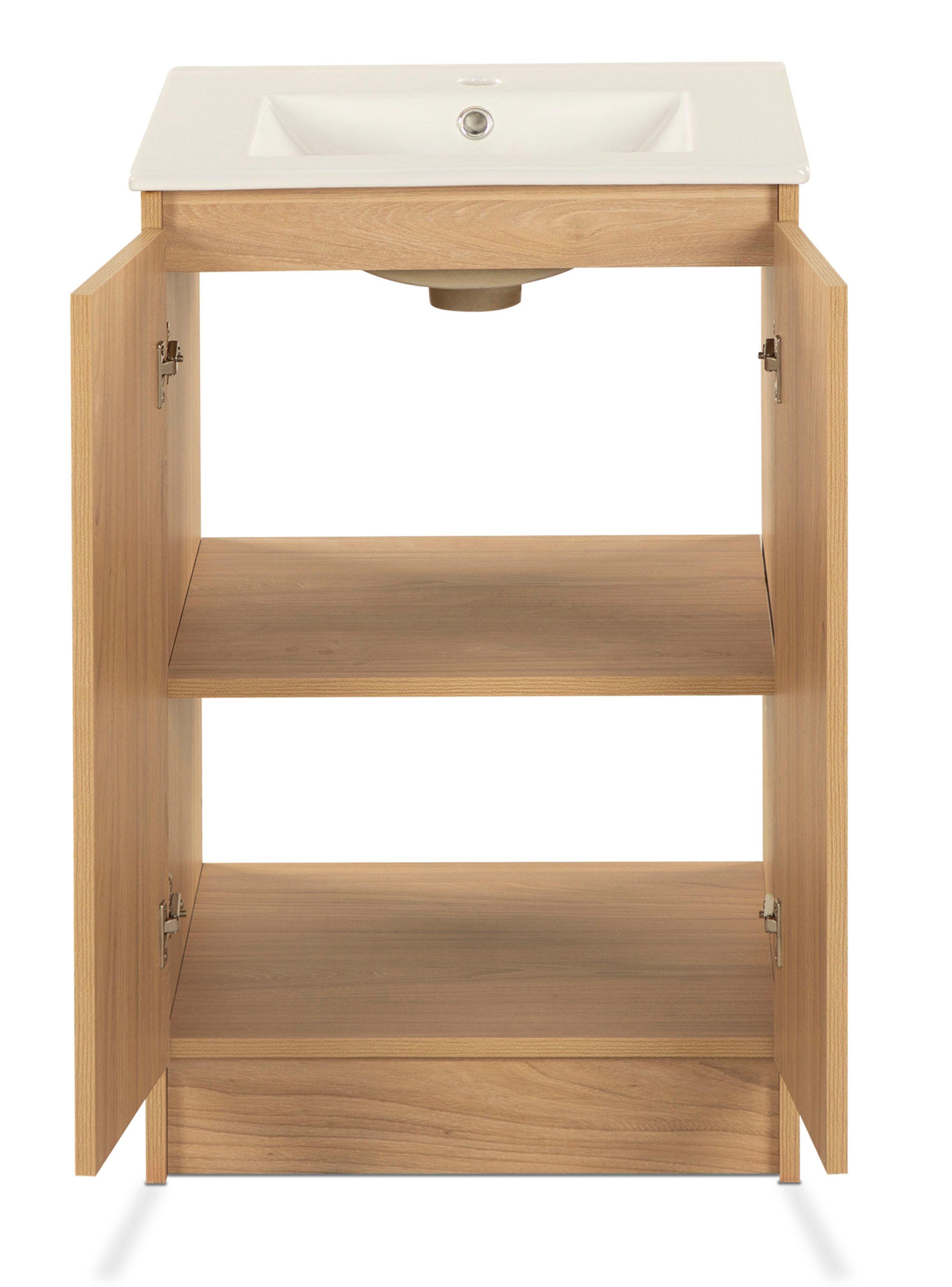 Vanitorio Lisboa 50 cm 2 Puertas Olmo-3