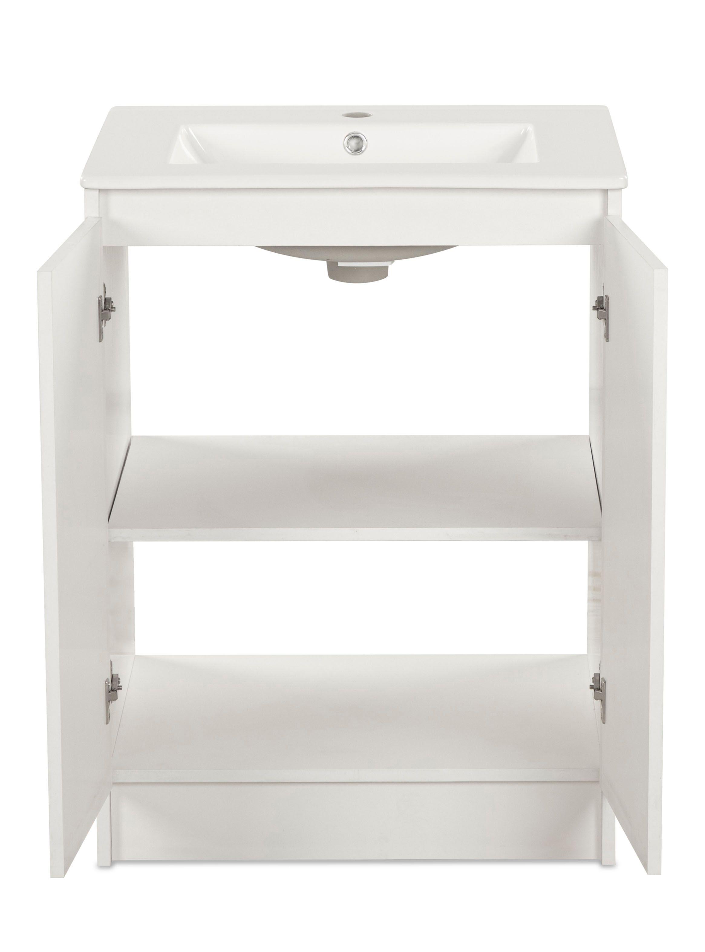 Vanitorio Lisboa 60 cm 2 Puertas Blanco-3