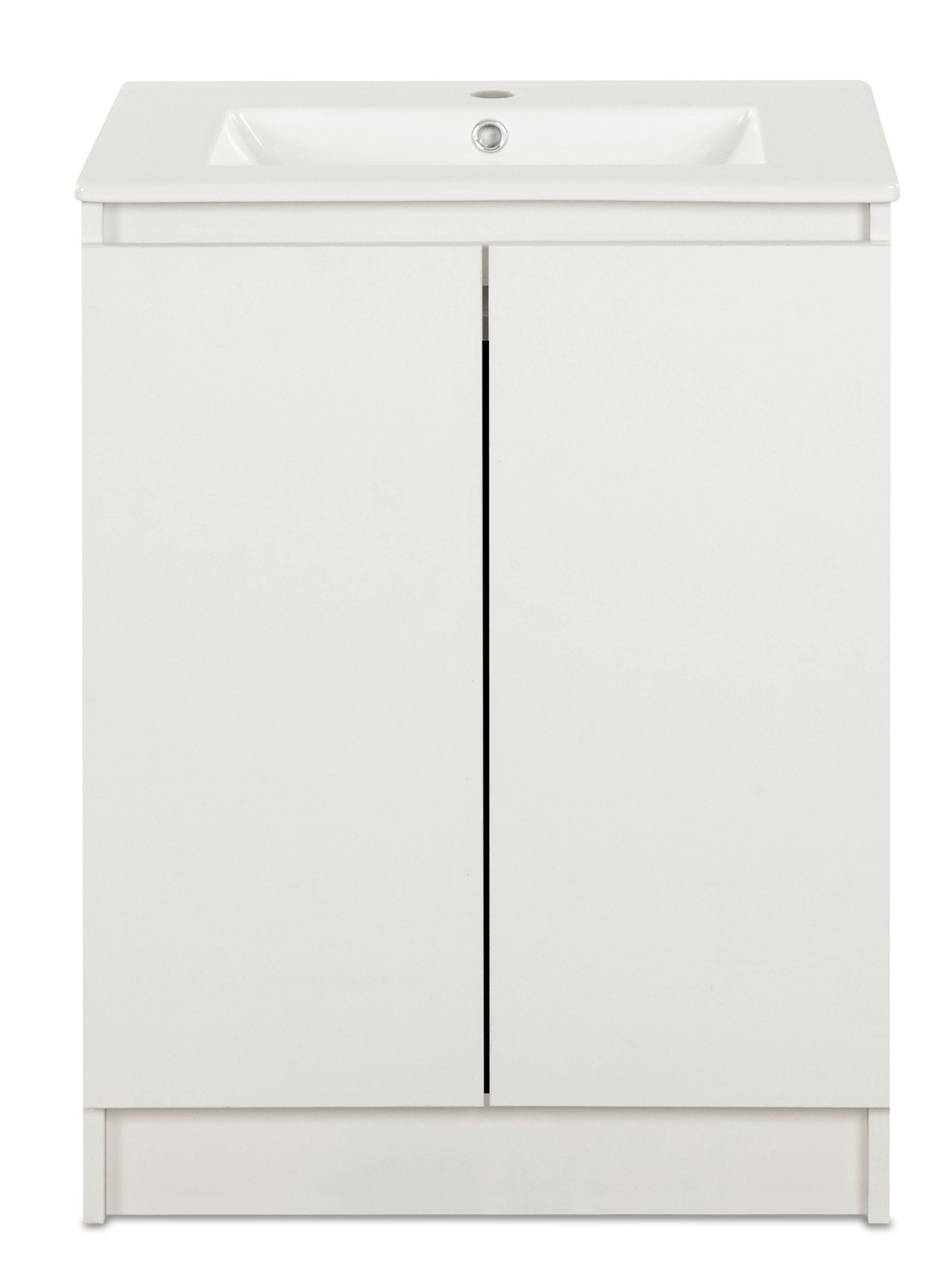 Vanitorio Lisboa 60 cm 2 Puertas Blanco-2