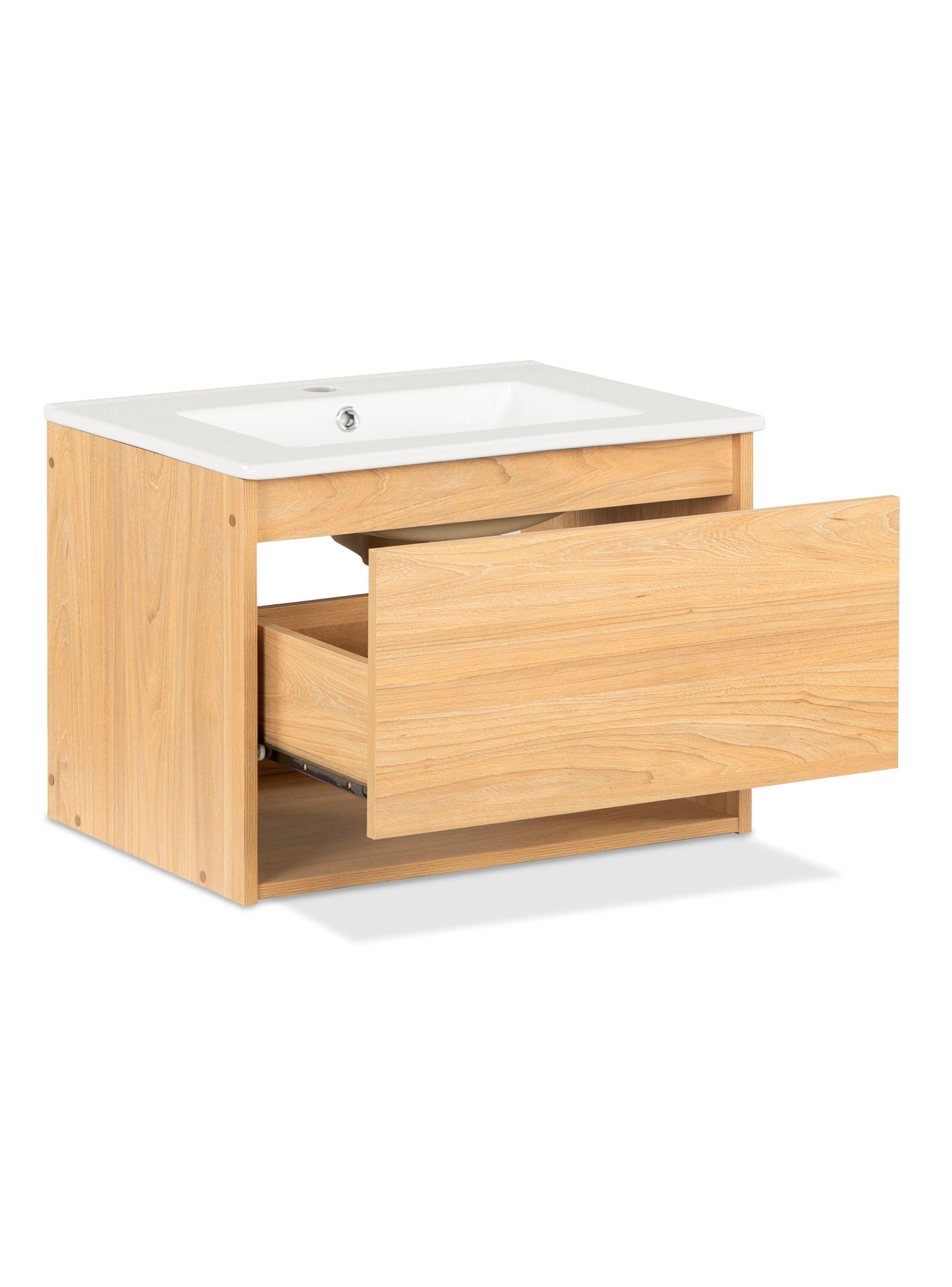 Vanitorio Aéreo Mónaco 60 cm 1 Cajón Olmo-3