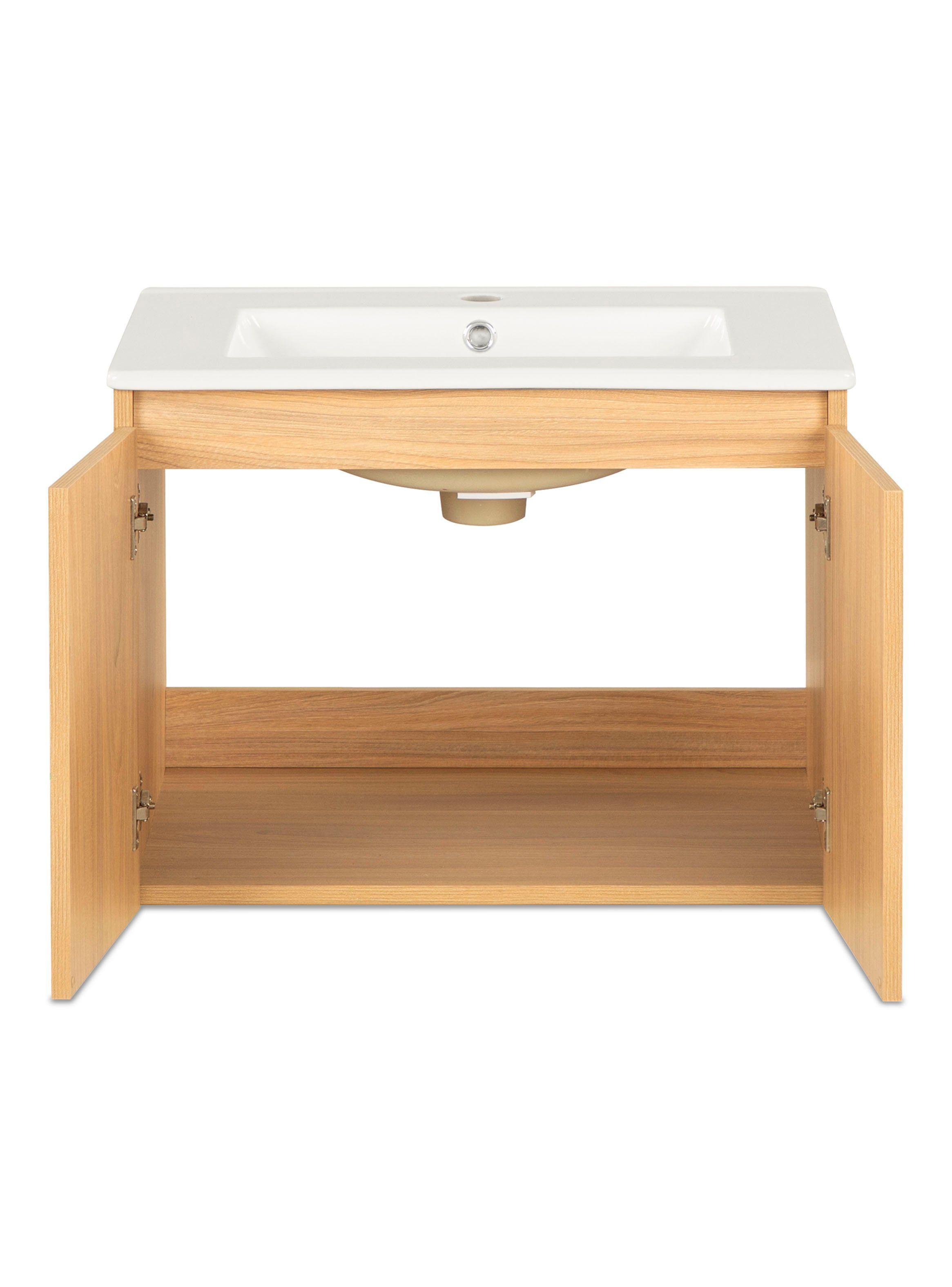 Vanitorio Aéreo Mónaco 60 cm 2 Puertas Olmo-3
