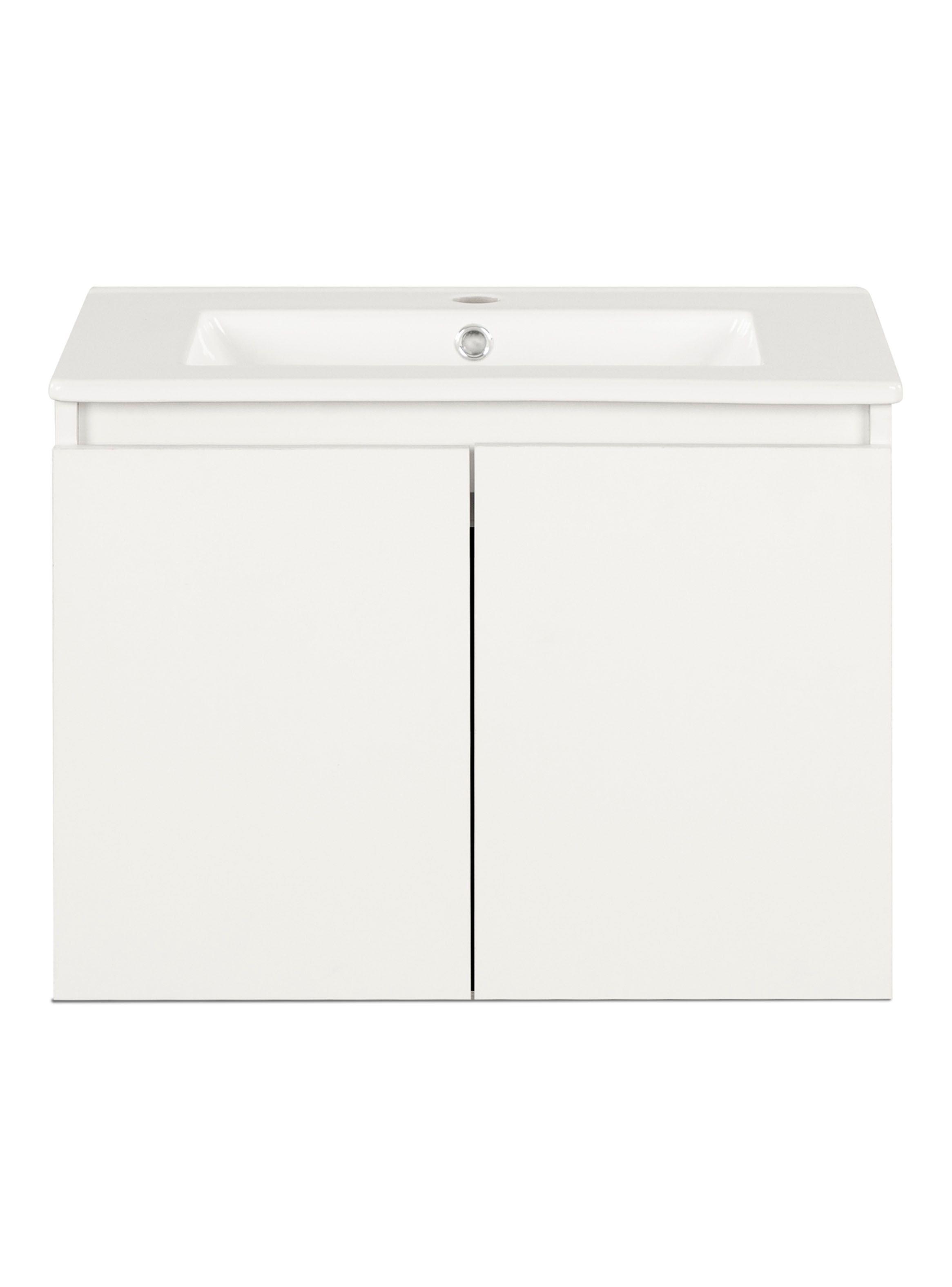 Vanitorio Aéreo Mónaco 60 cm 2 Puertas Blanco-2