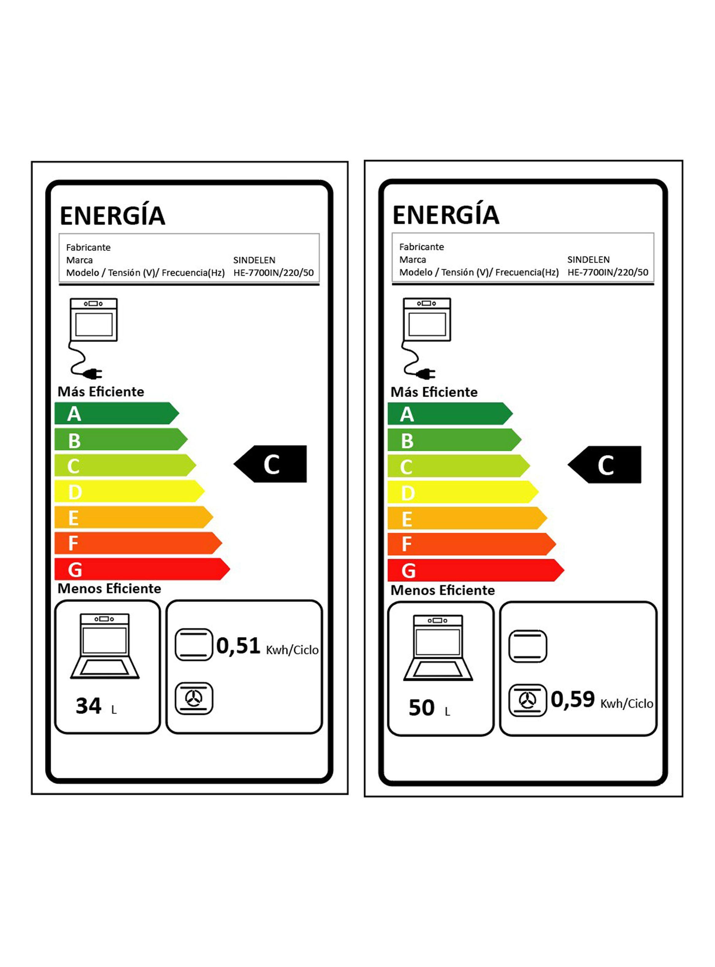 Horno Empotrable Doble Convección Forzada HE-7700IN-4