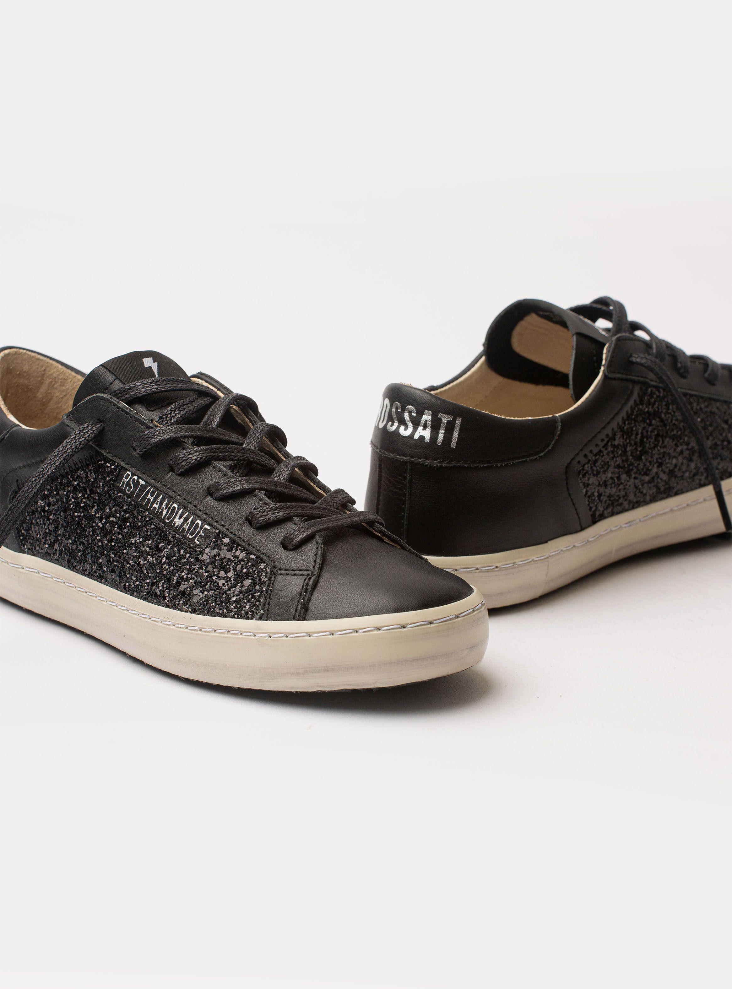 Zapatilla Urbana Cuero RSTcon Glitter Mujer-3
