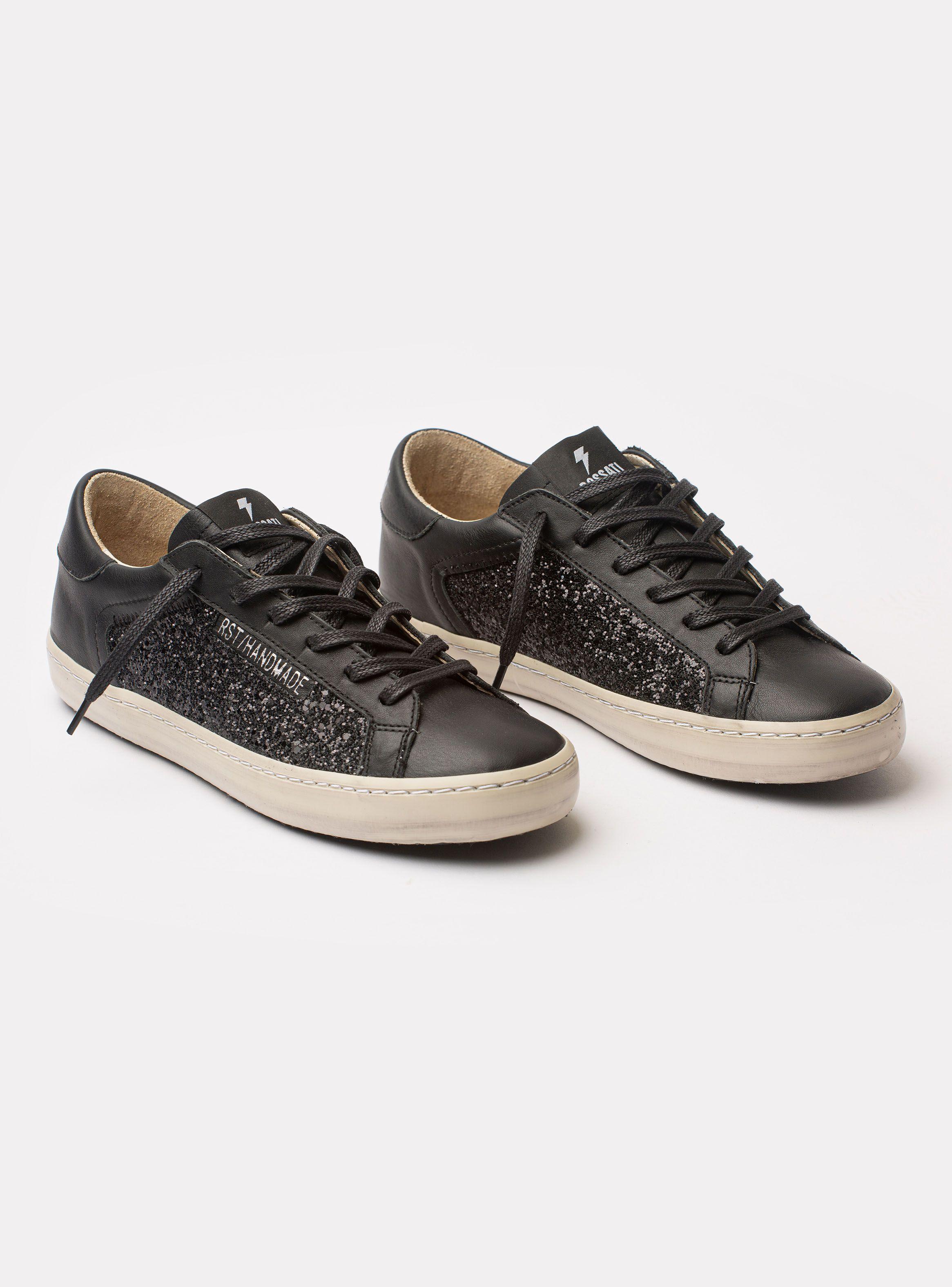 Zapatilla Urbana Cuero RSTcon Glitter Mujer-2