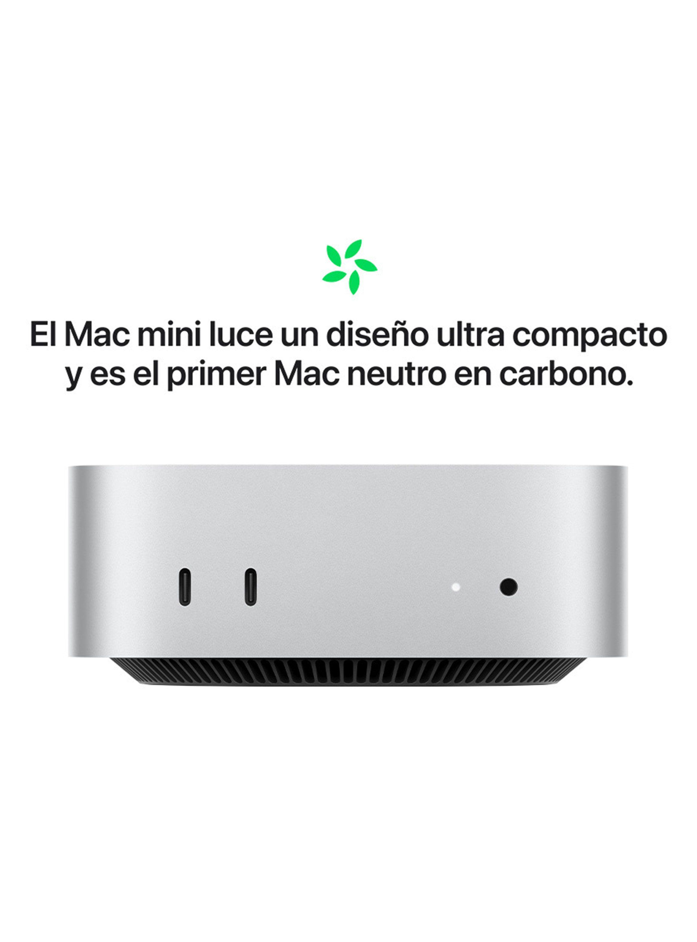 Apple Mac Studio Mini Chip M4 16GB RAM 256GB SSD Color Plata-3