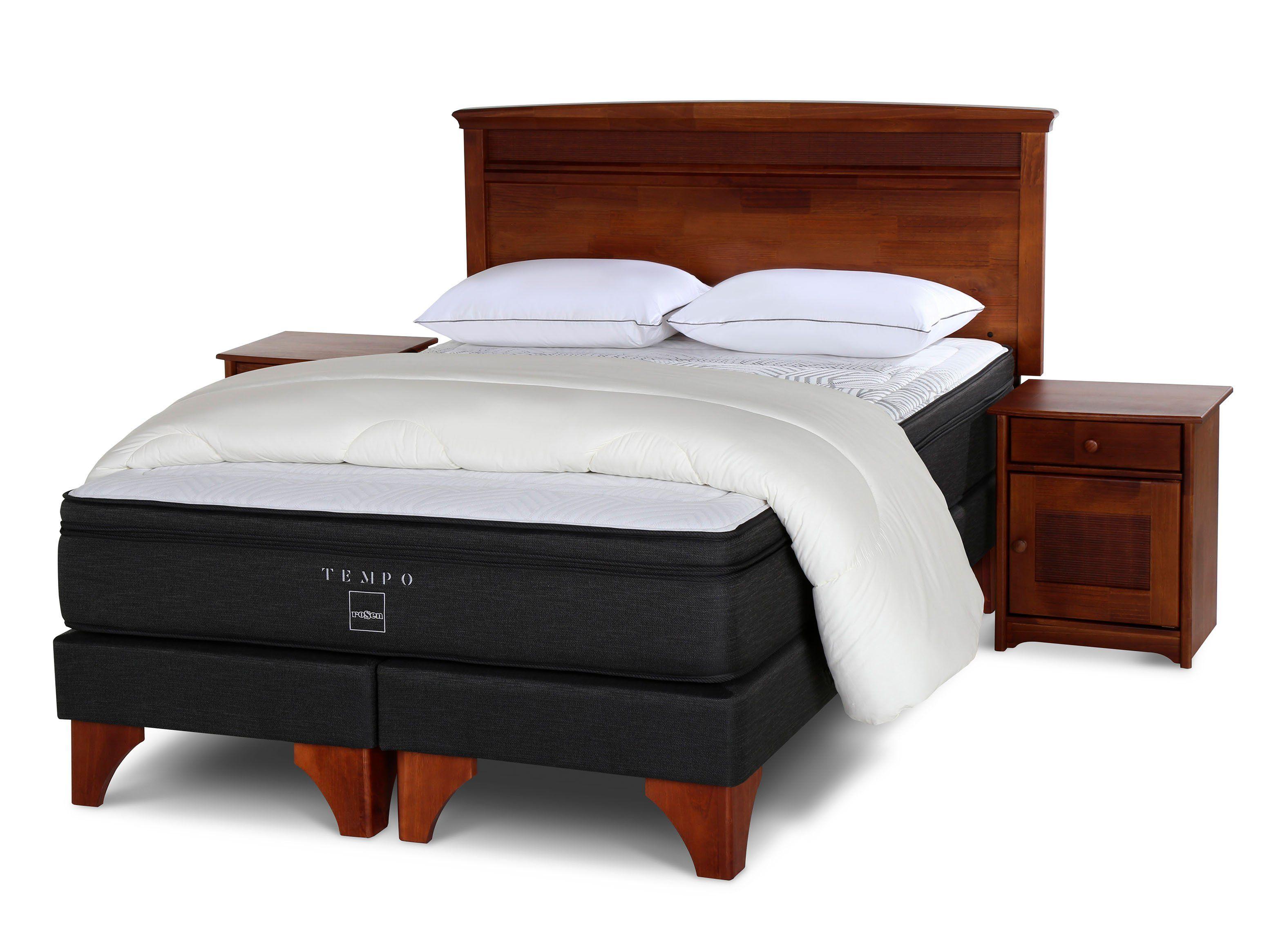 Set Cama Europea Tempo King Base Dividida + Set Muebles Veneto + Set Textil-0