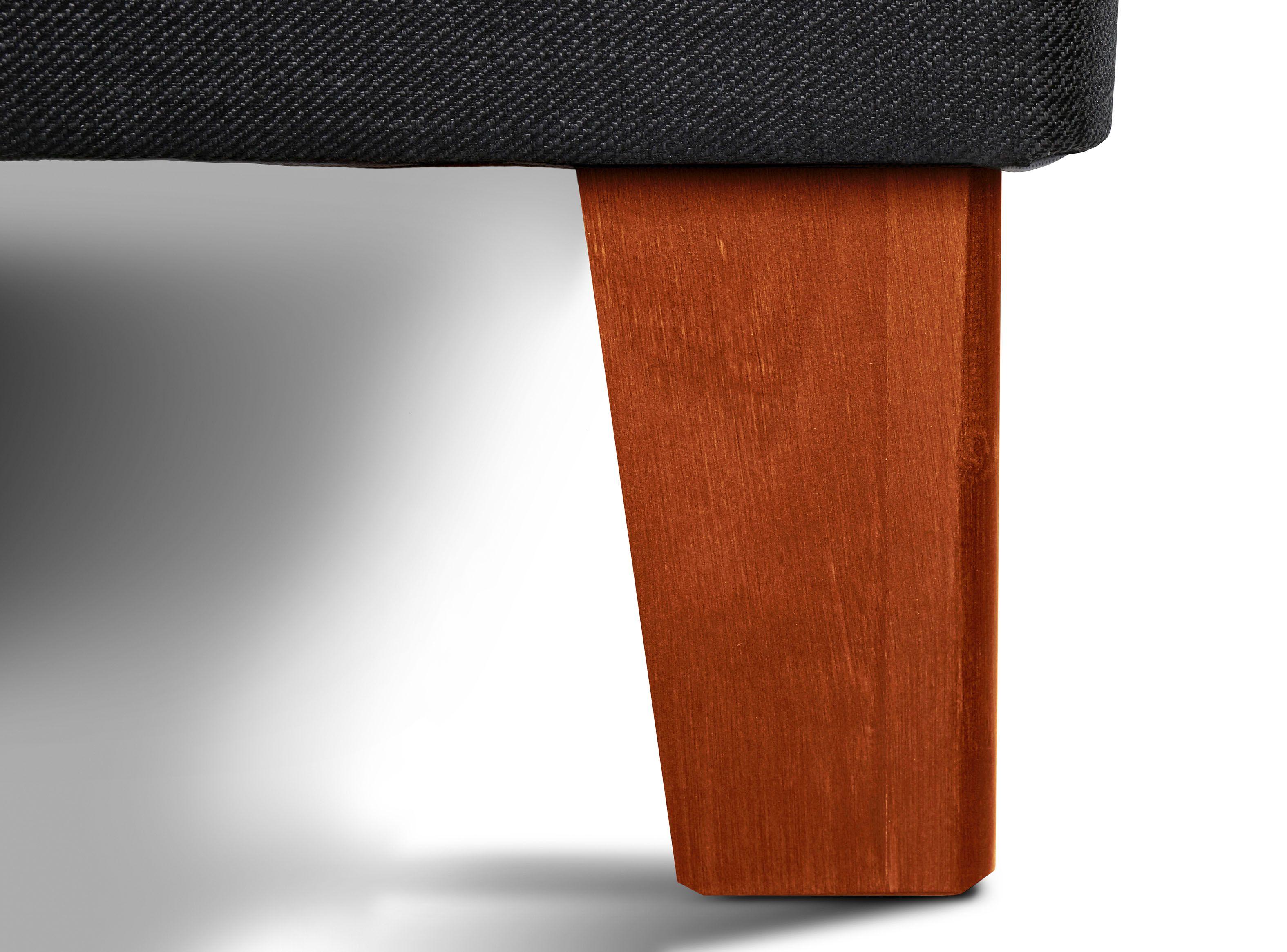 Set Cama Europea Tempo King Base Dividida + Set Muebles Issey Café+ Almohadas-9