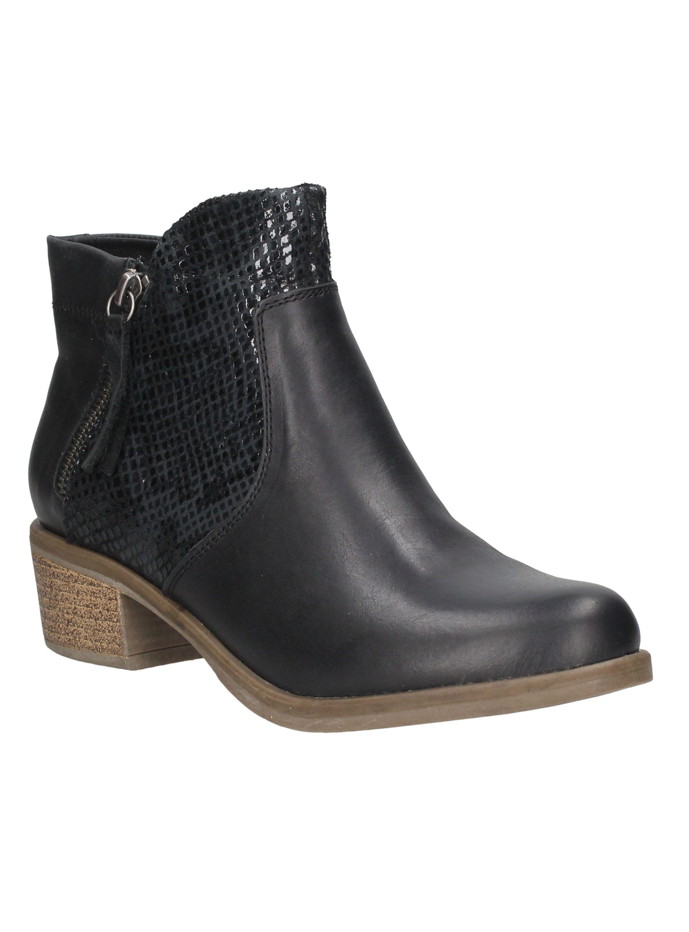 Botín Cf018 Cuero Mujer-1