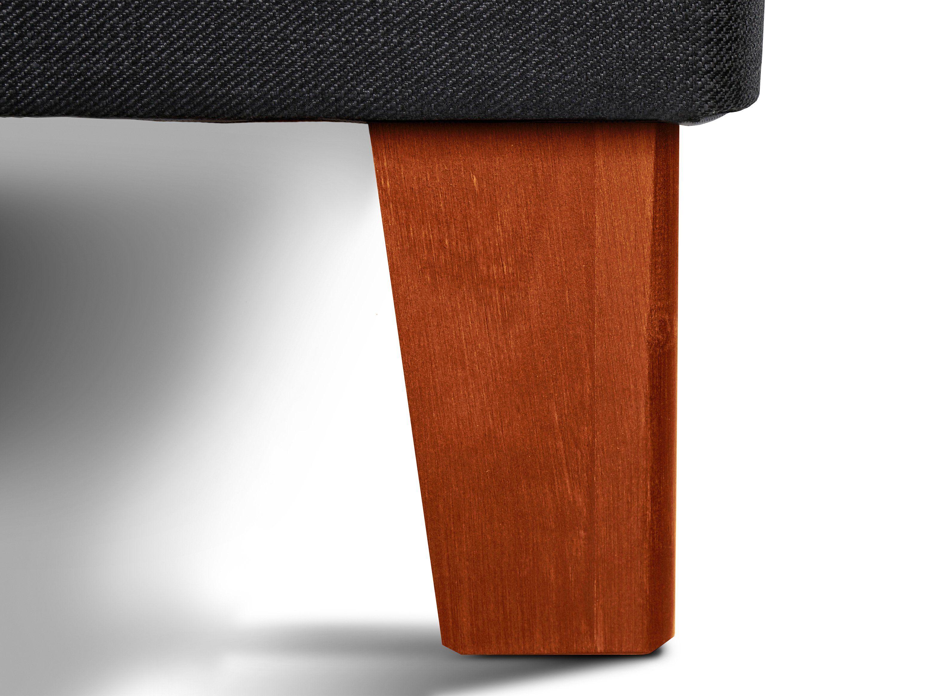 Set Cama Europea Tempo King Base Dividida + Set Muebles Issey Negro + Plumón-9