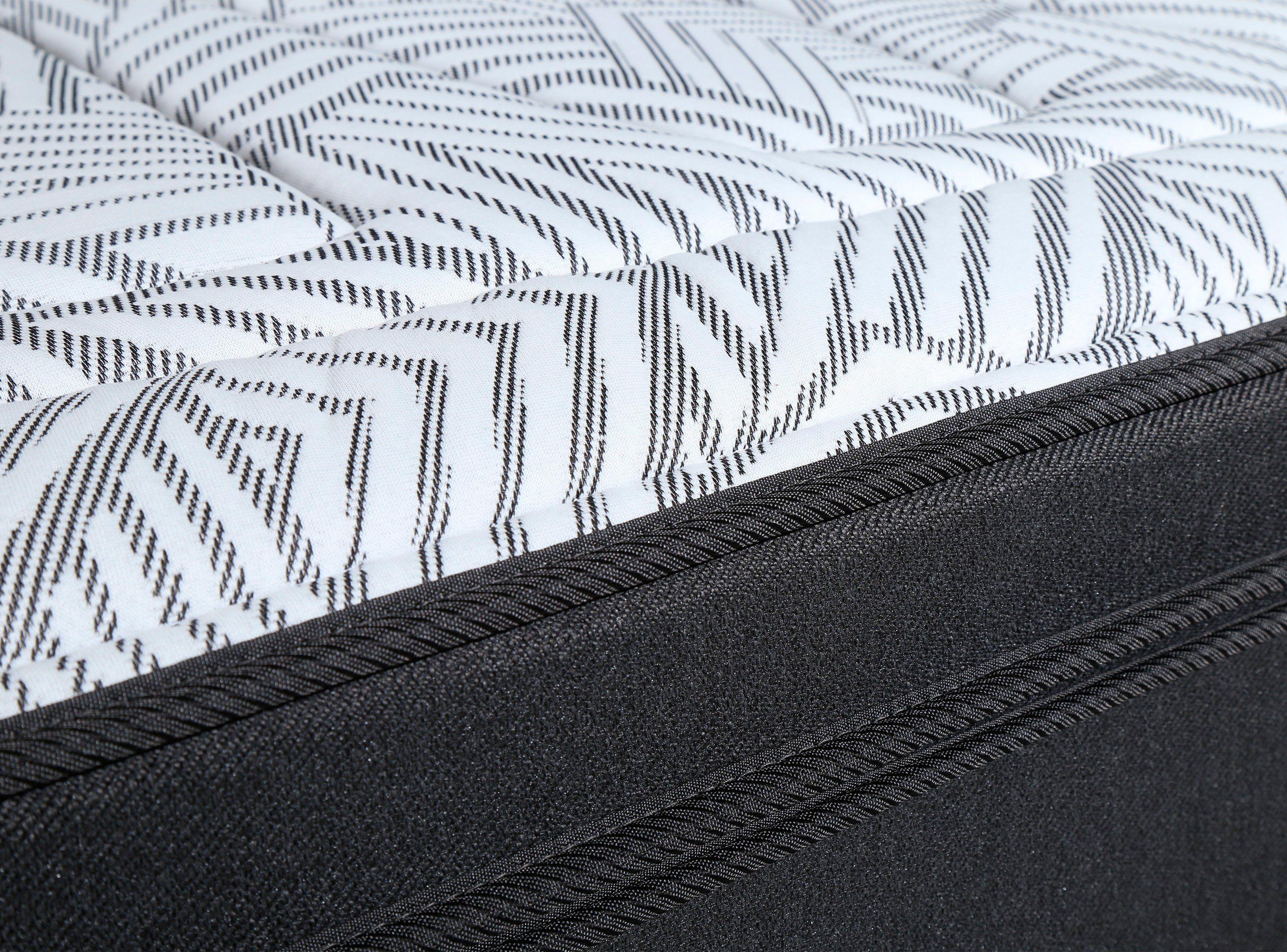 Set Cama Europea Tempo King Base Dividida + Set Muebles Issey Negro + Plumón-3