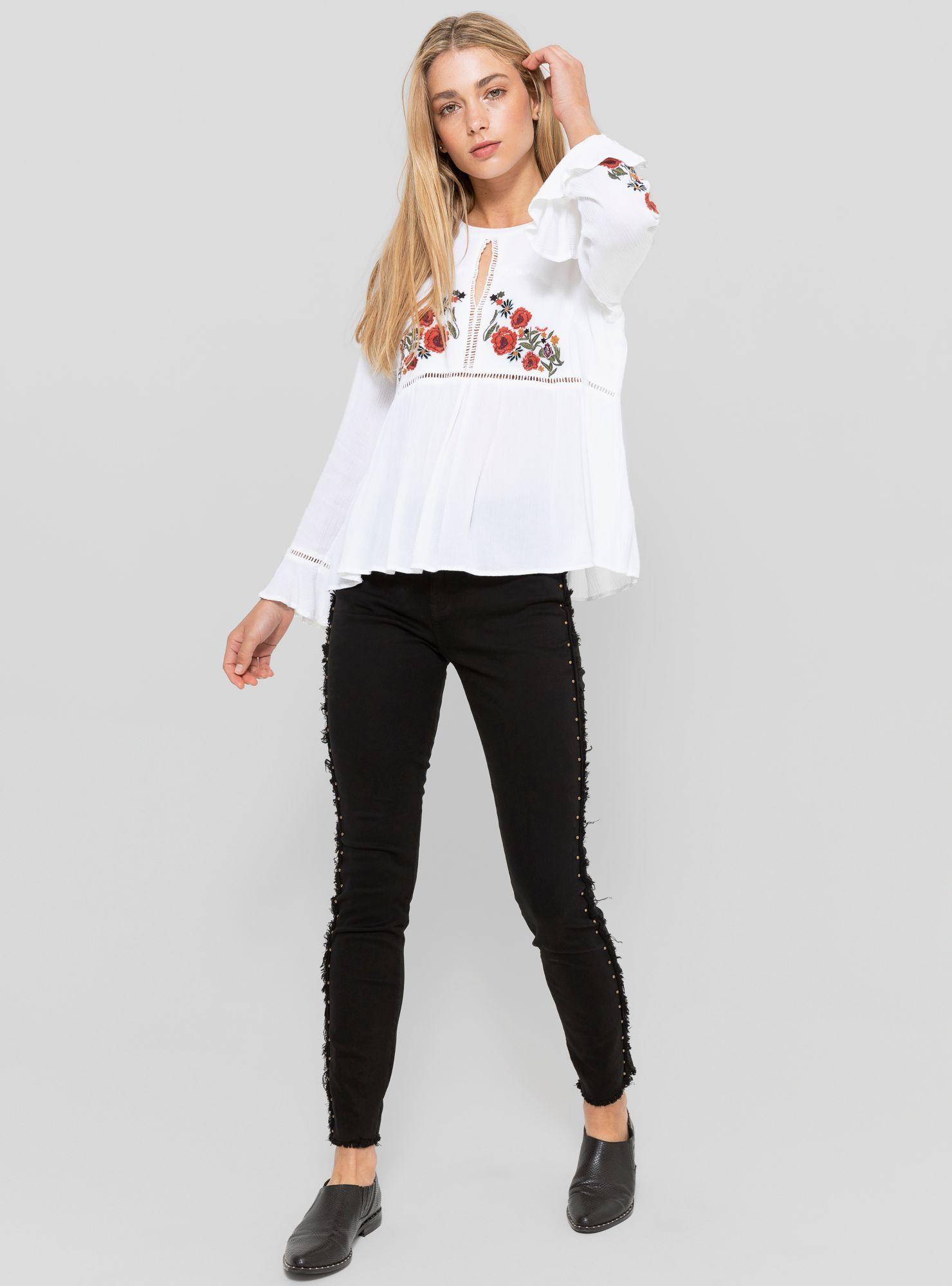 Pantalón Flecos Tachas Umbrale-3