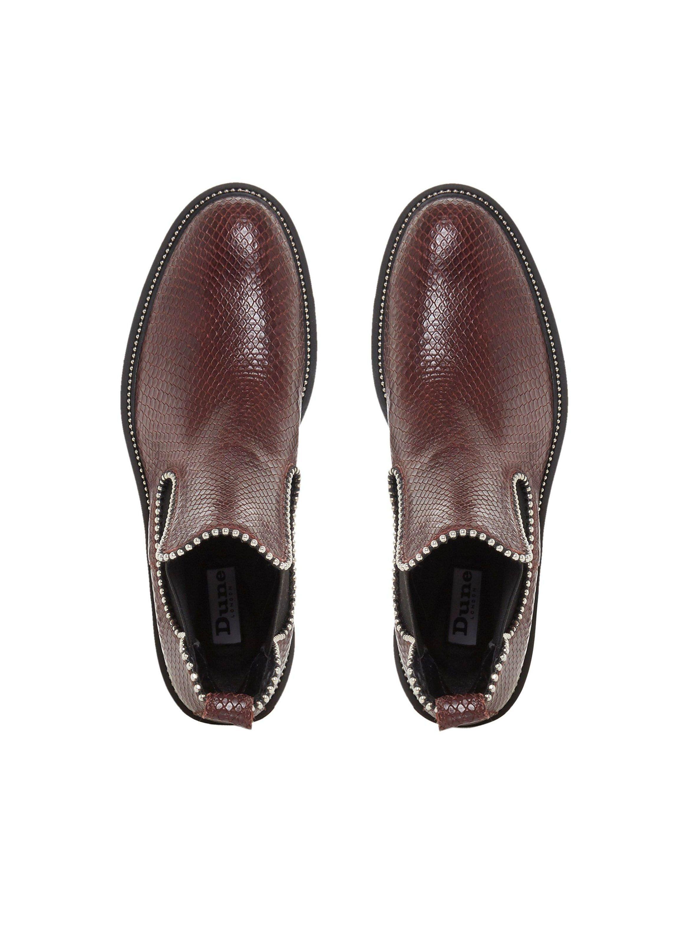 Botín Dune Prestige Burgundy Mujer-7