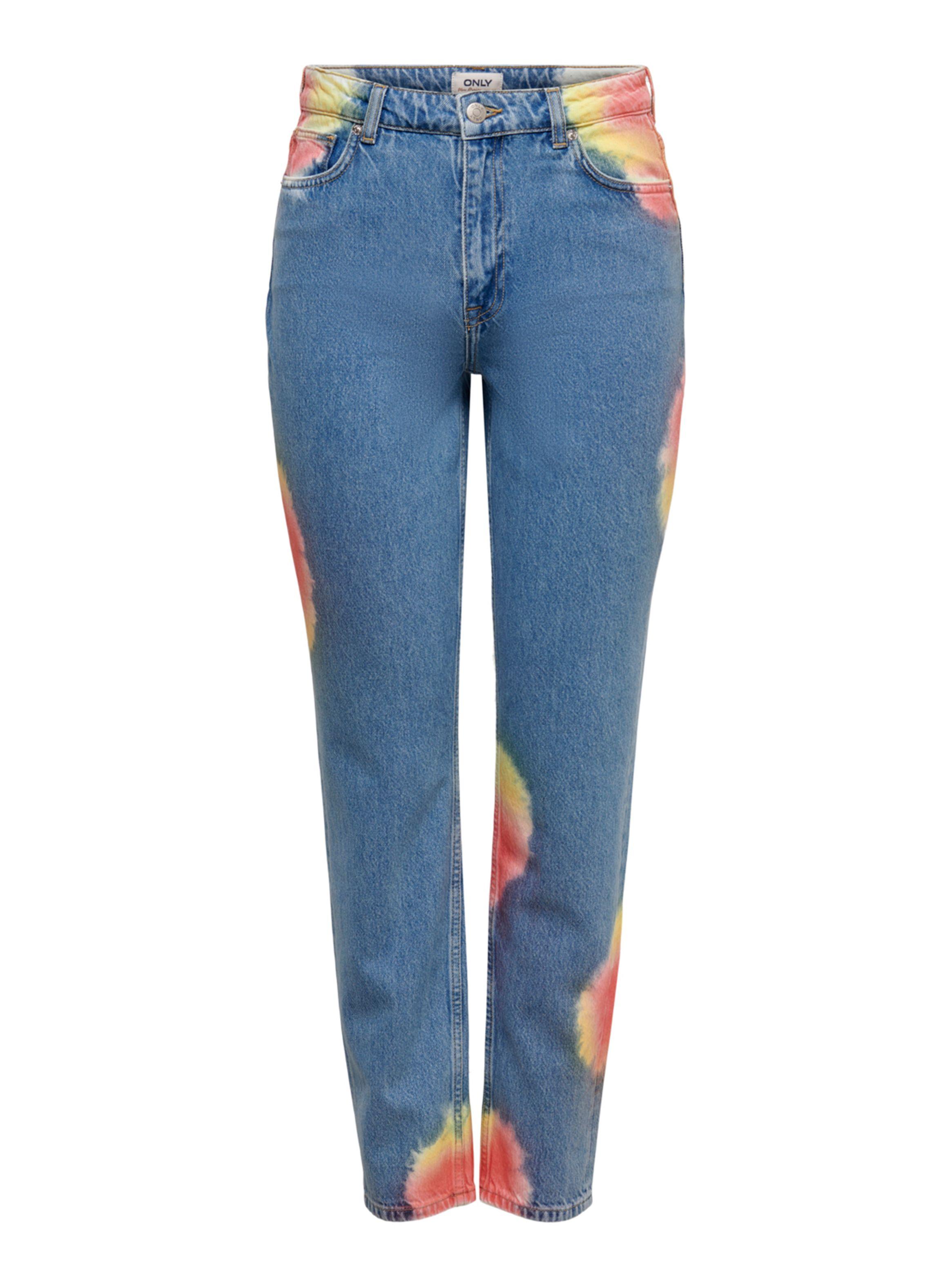 Jean Mom Tiro Alto con Diseño-2