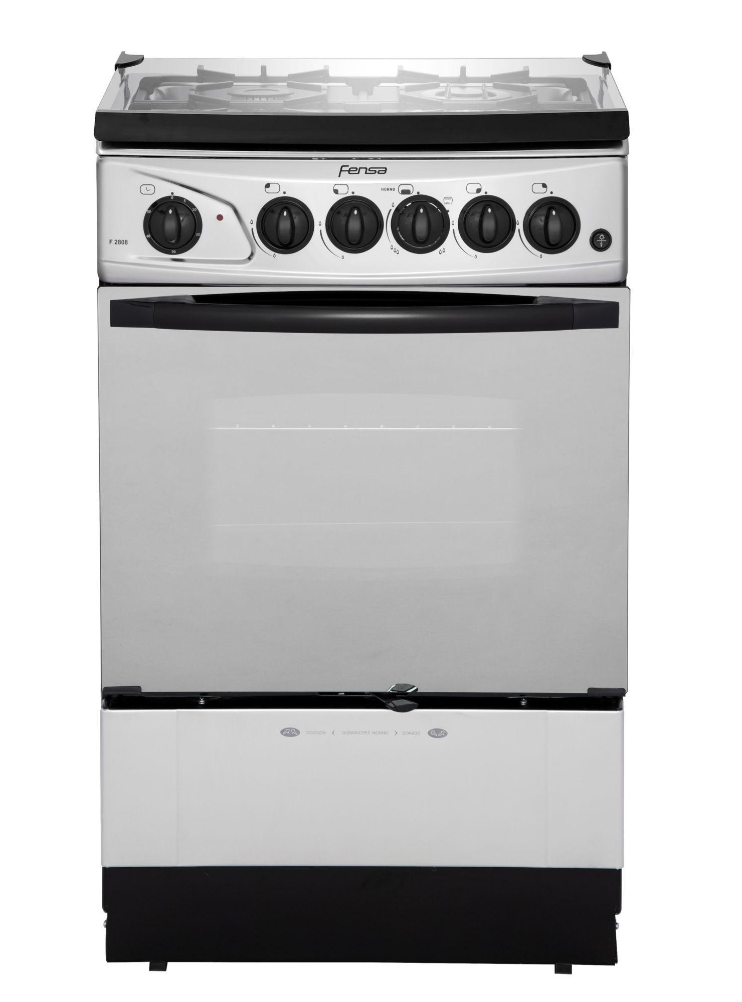 Cocina a Gas Fensa F2808 4 Quemadores-5
