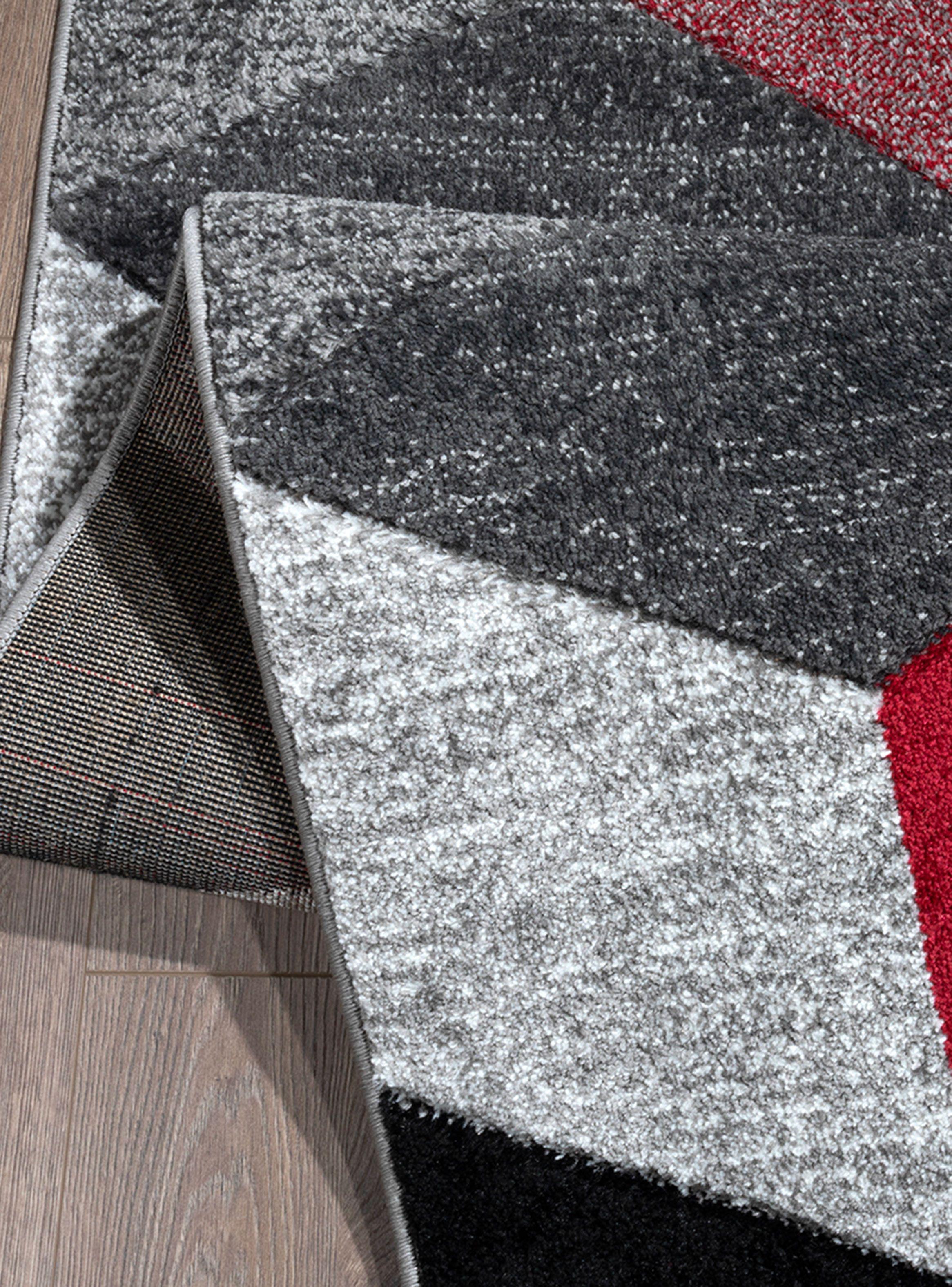 Alfombra Avangard 170x230 cm Rojo-1