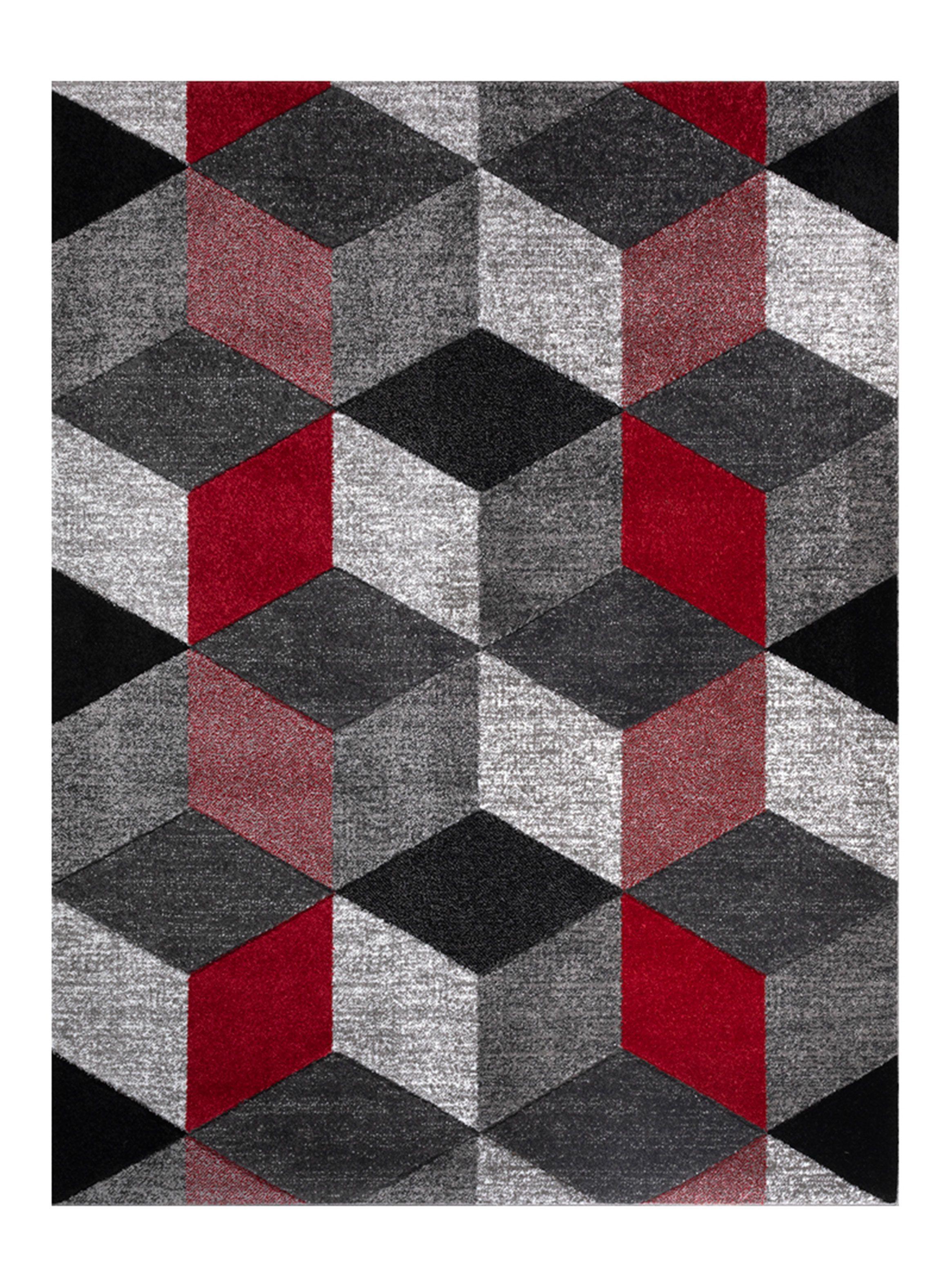 Alfombra Avangard 170x230 cm Rojo-0