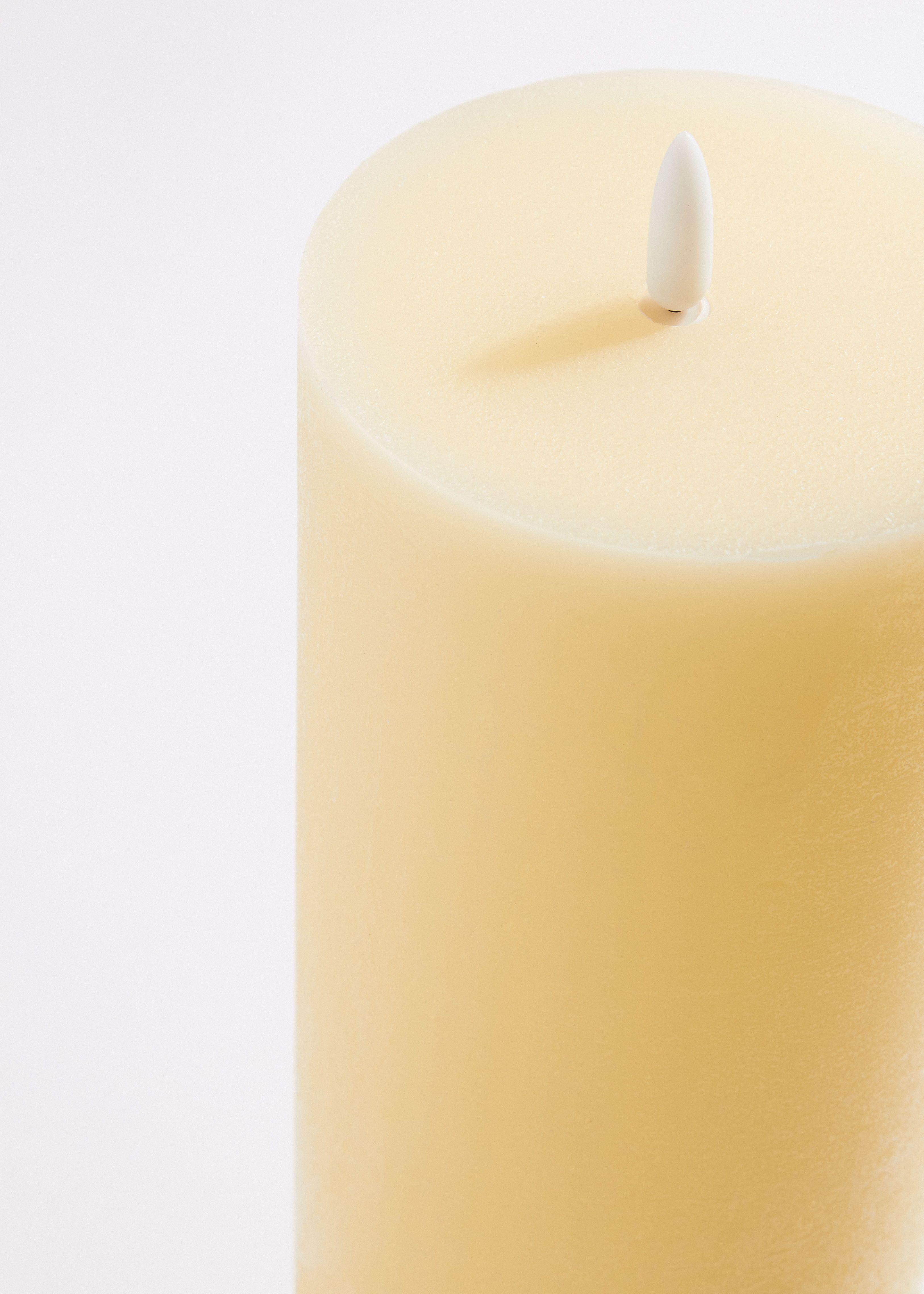 Vela Alaniz Home LED Blanca 27 cm-1