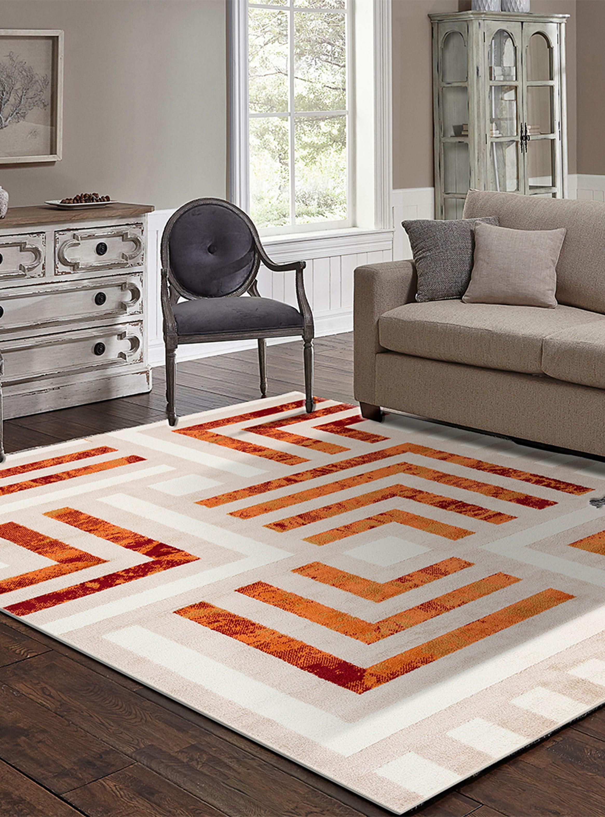 Alfombra Jungle 200x280 cm Rojo-1