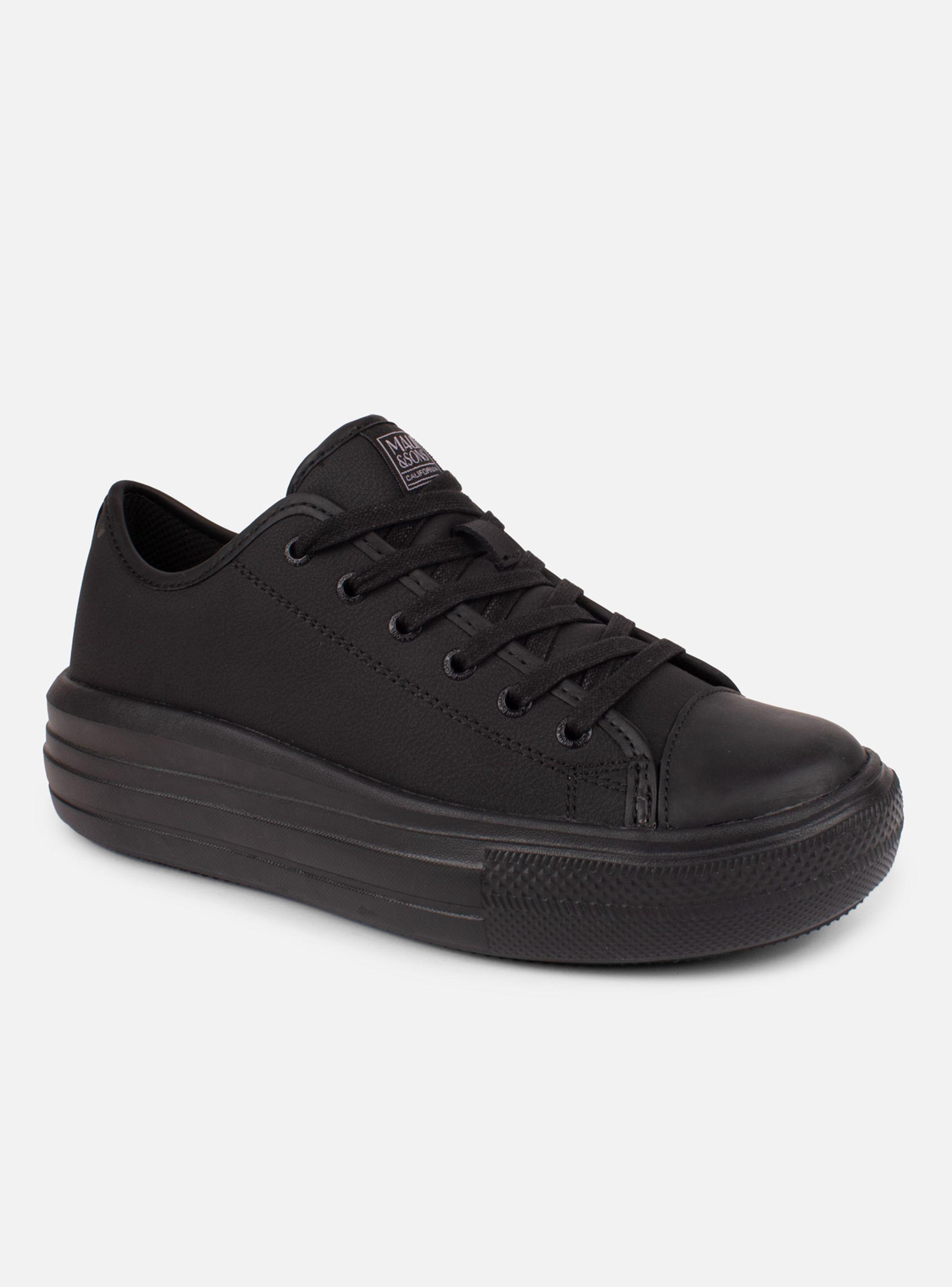 Zapatilla Escolar 5CE122WC Logo  Plataforma Mujer-1