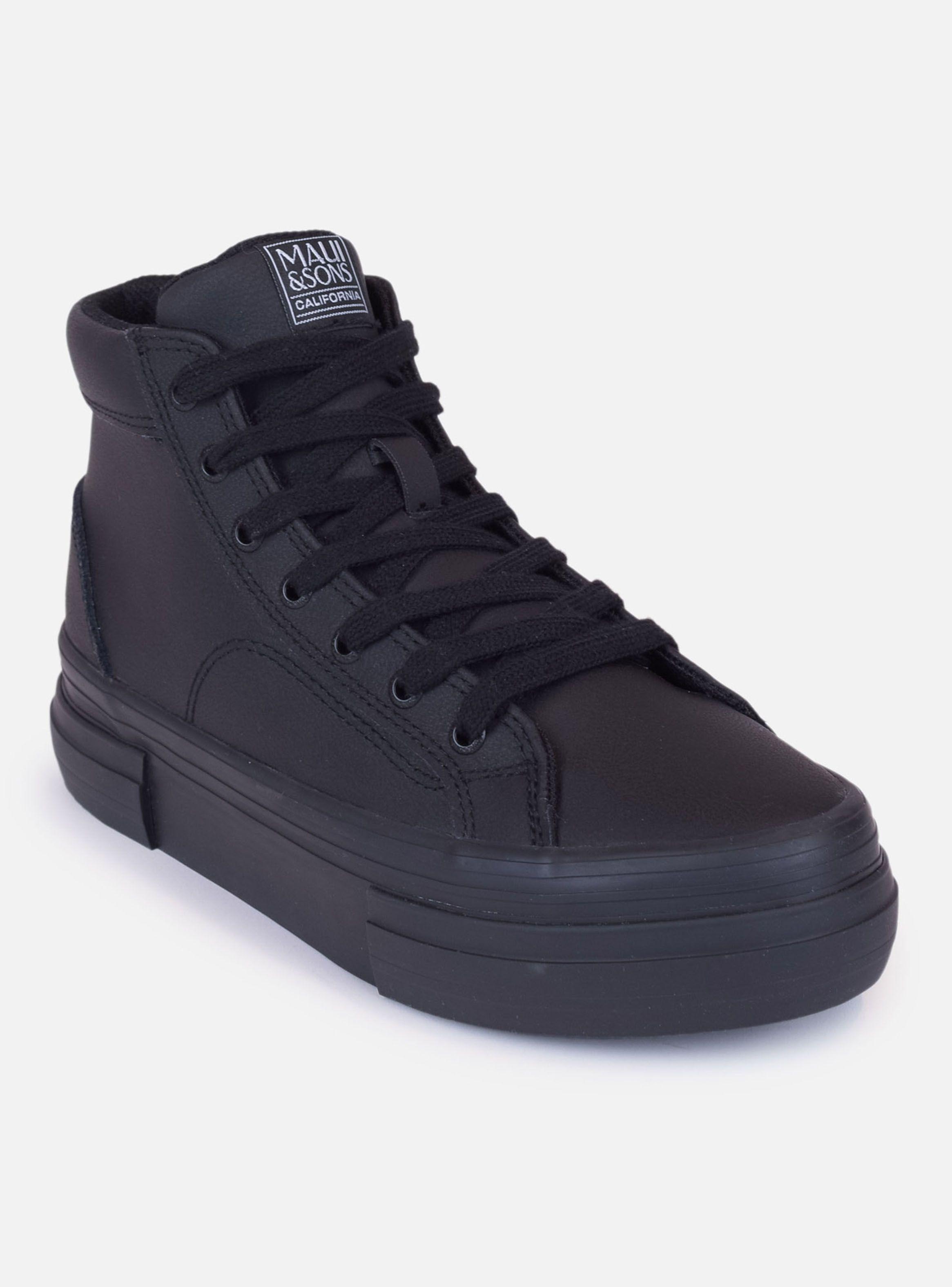 Zapatilla Escolar Caña Acordonada Plataforma 5CE117WC Mujer-1