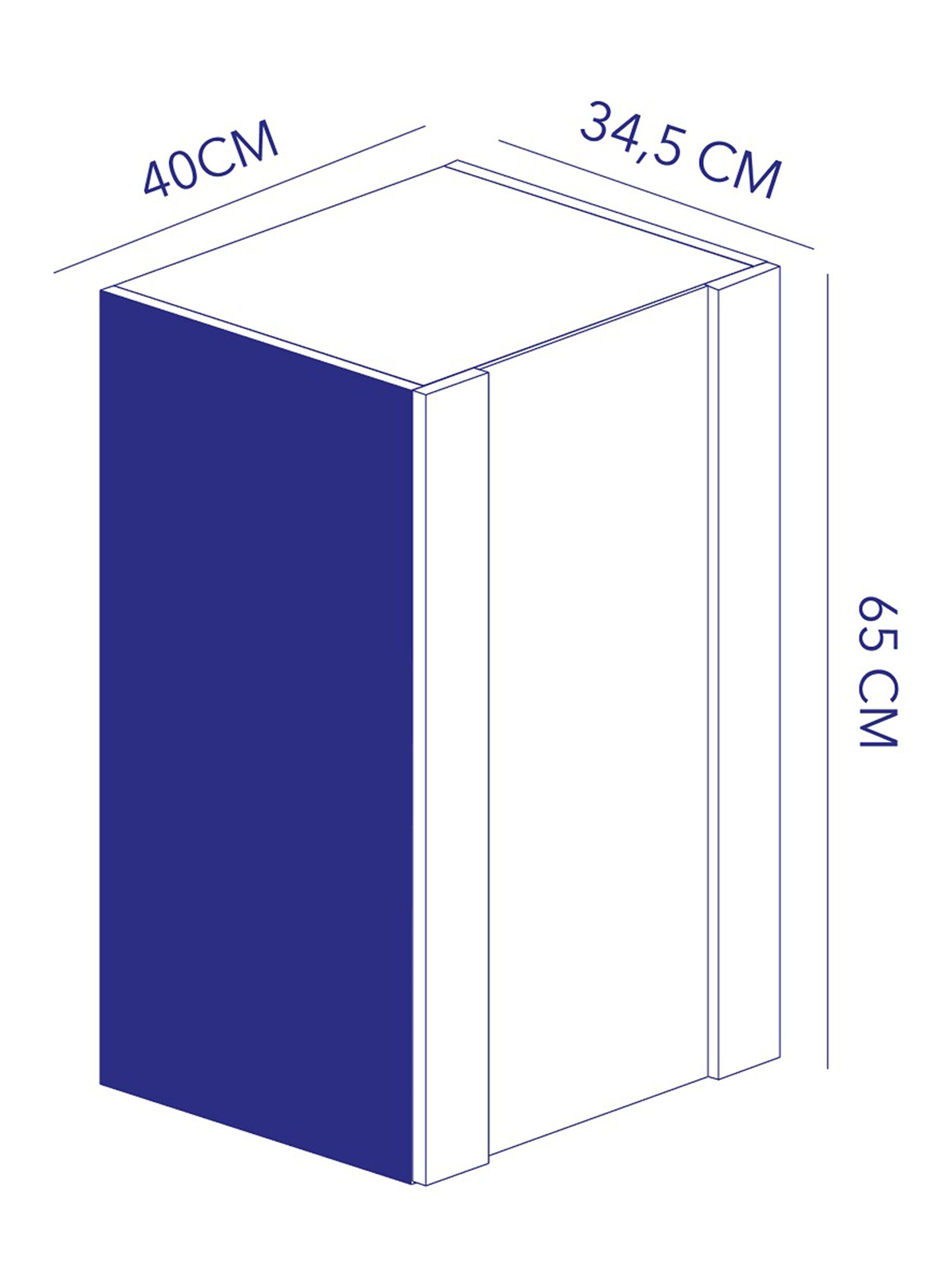 Mueble Mural Acacia Vidriado 40 cm 1 Puerta-1