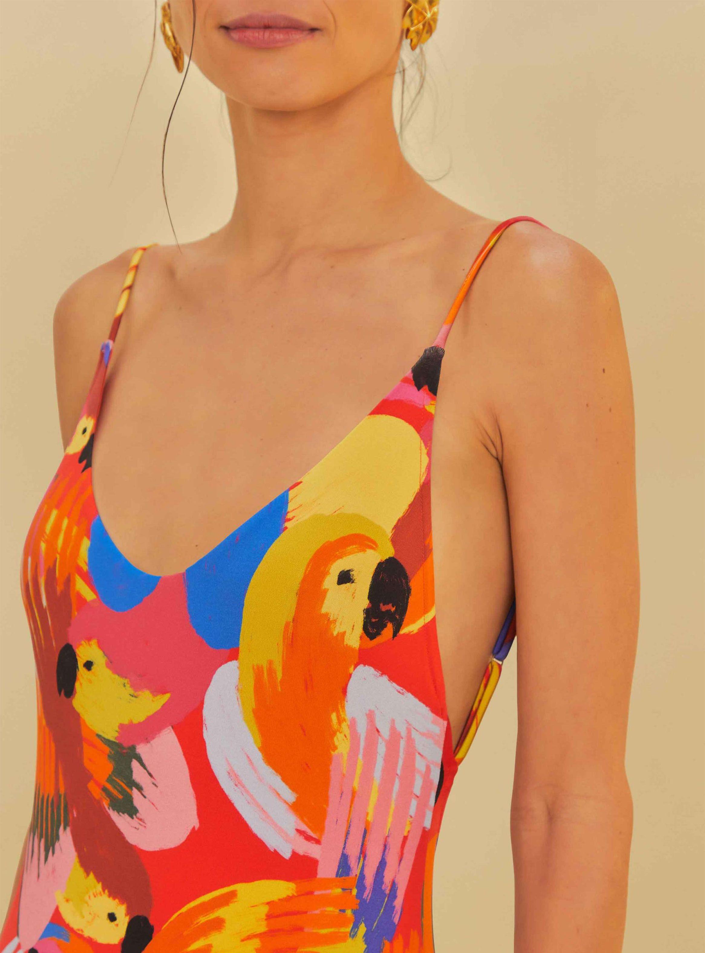 Traje de Baño Diseño Guacamayos-1