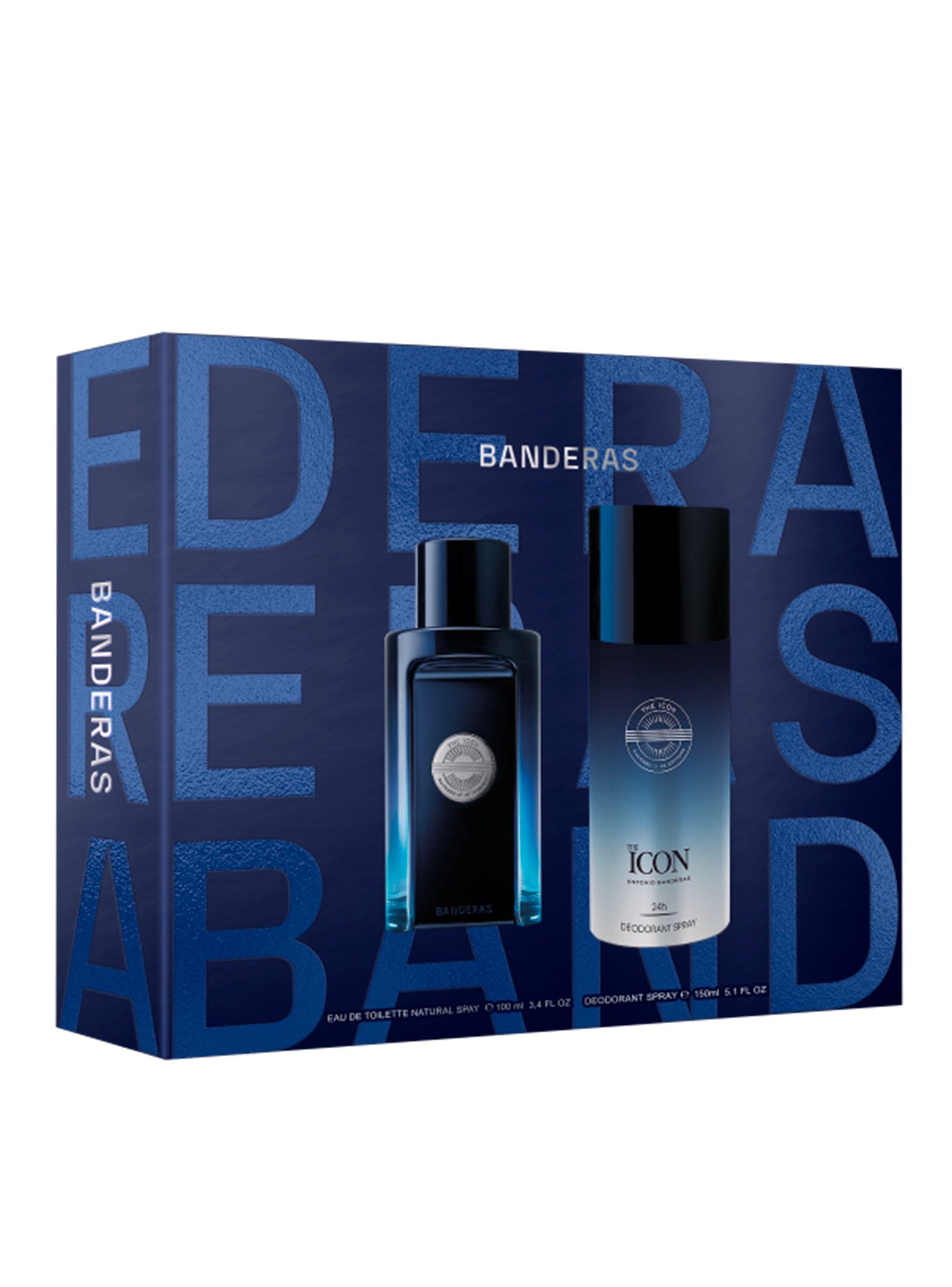 Set Perfume The Icon EDT Hombre 100 ml + Desodorante 150 ml Banderas-0