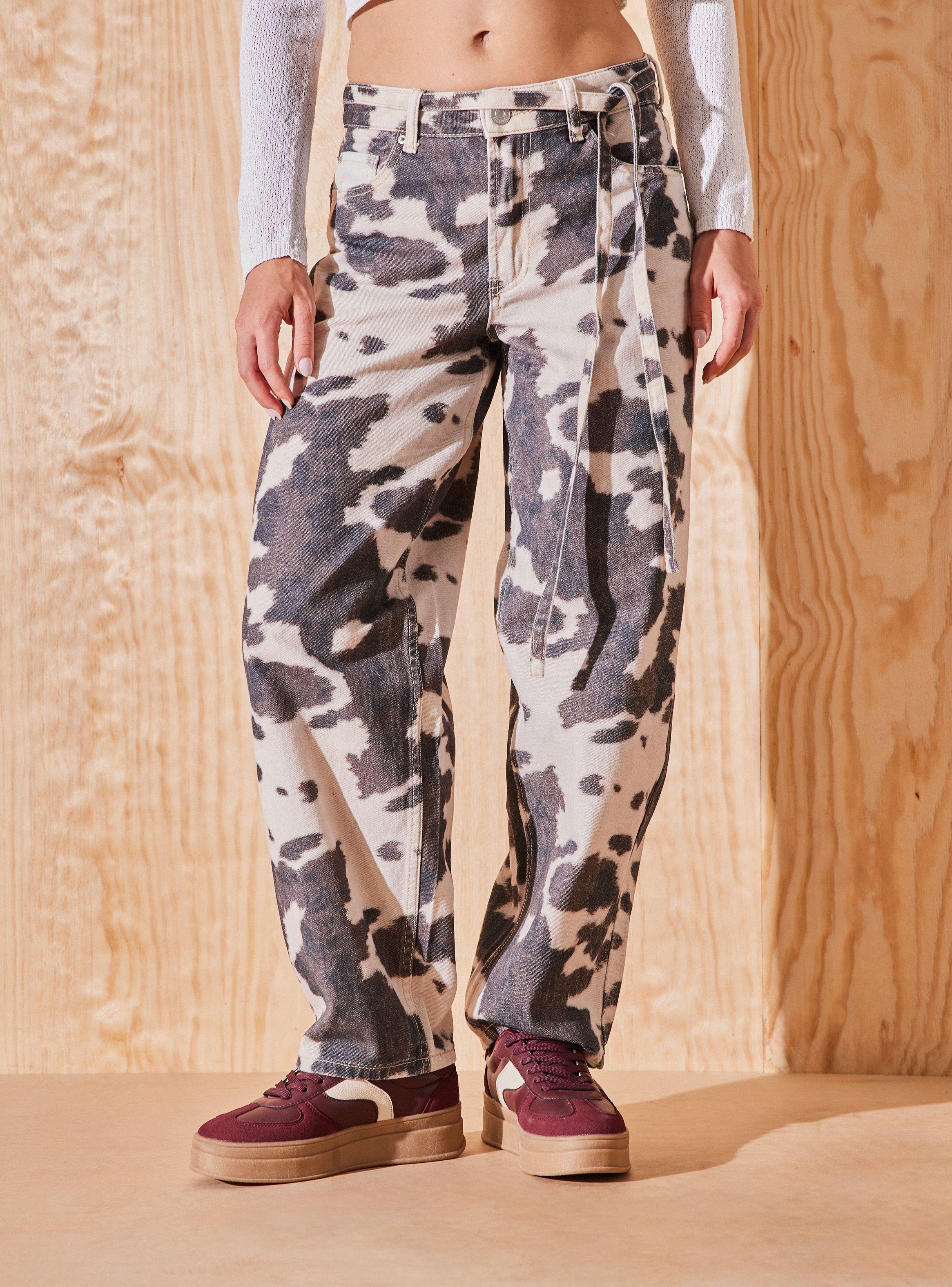 Jeans Estampado Vaca-0