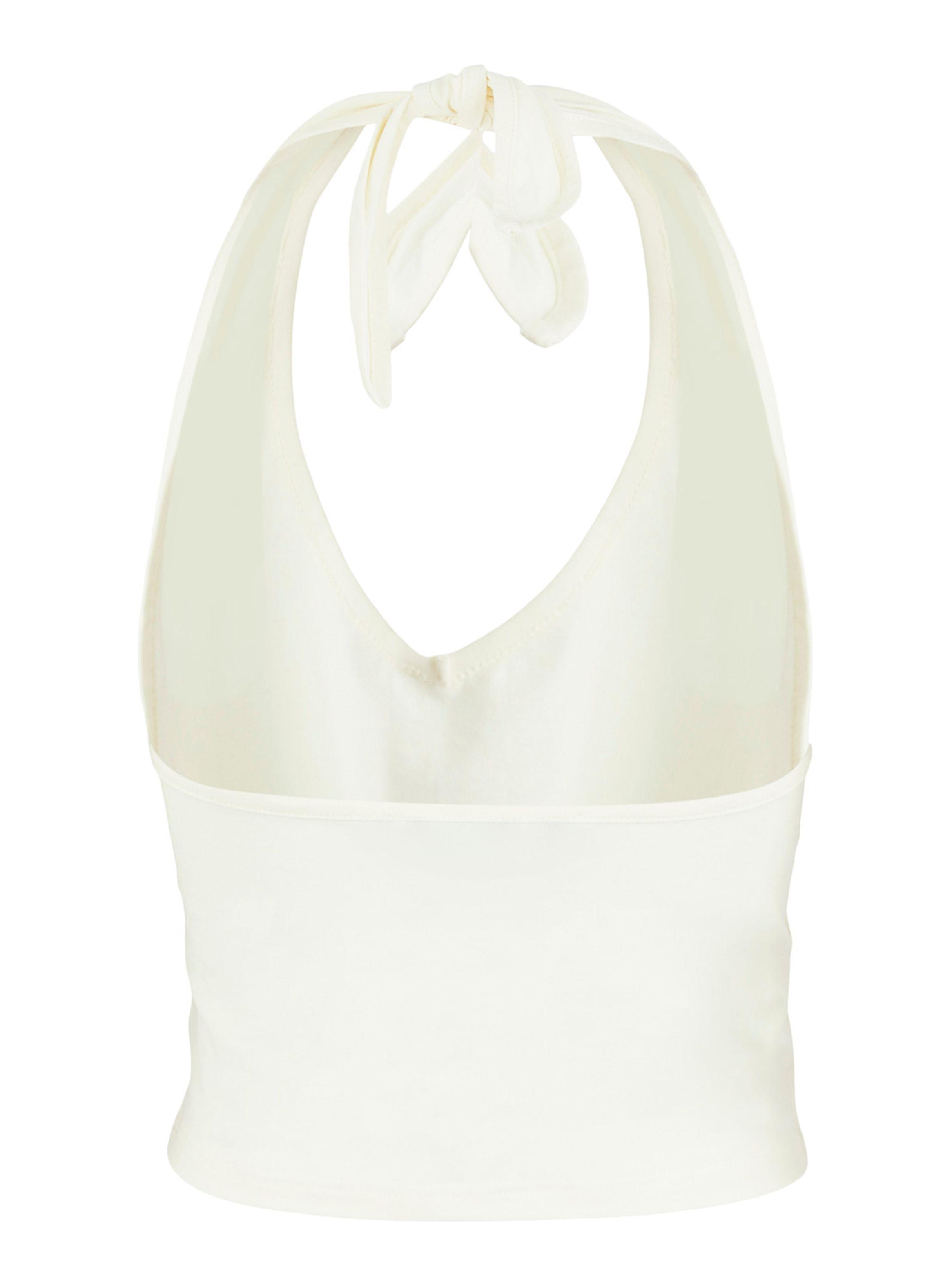 Top Liso Sin Mangas con Detalle en Espalda-1