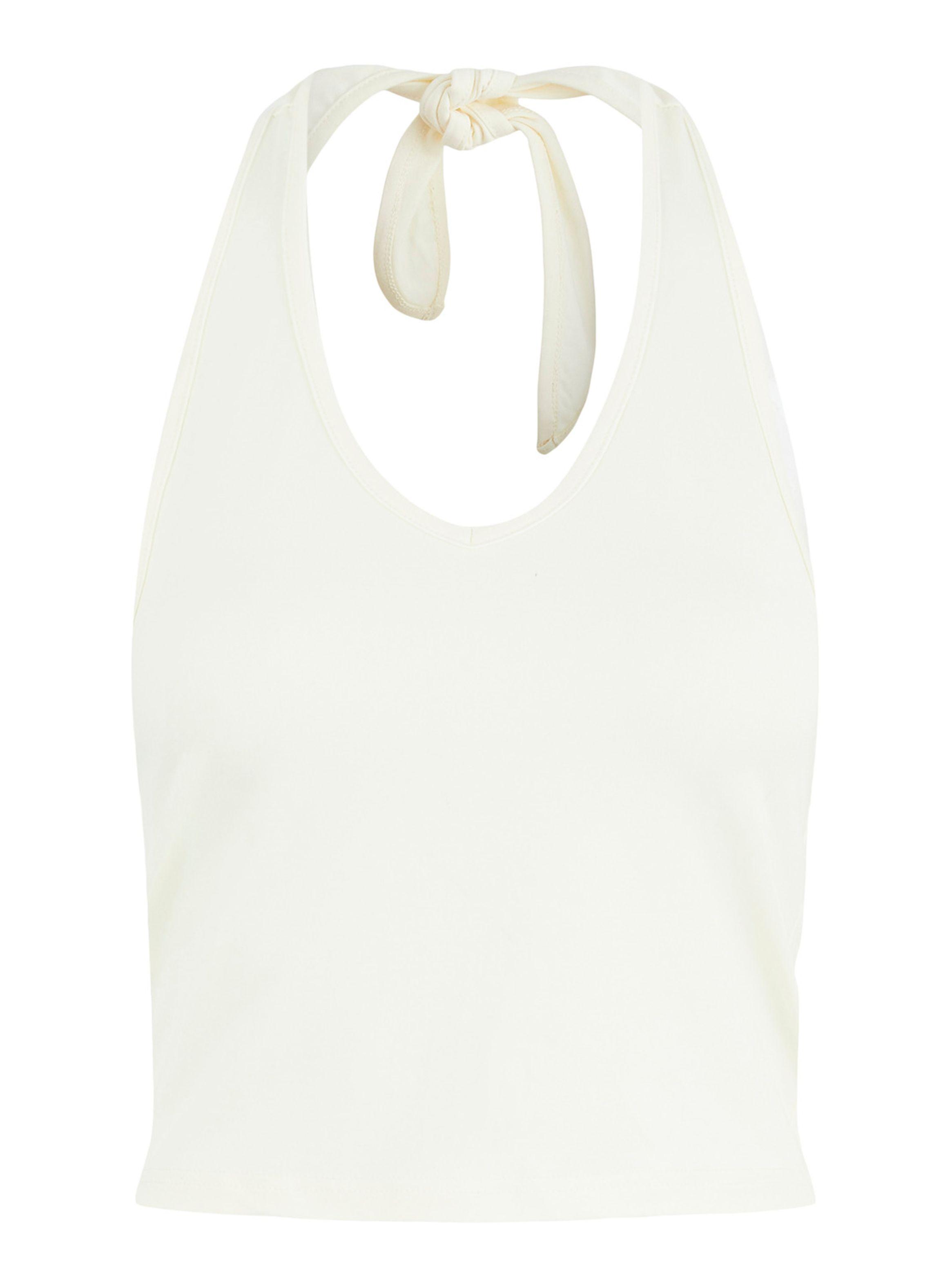 Top Liso Sin Mangas con Detalle en Espalda-0