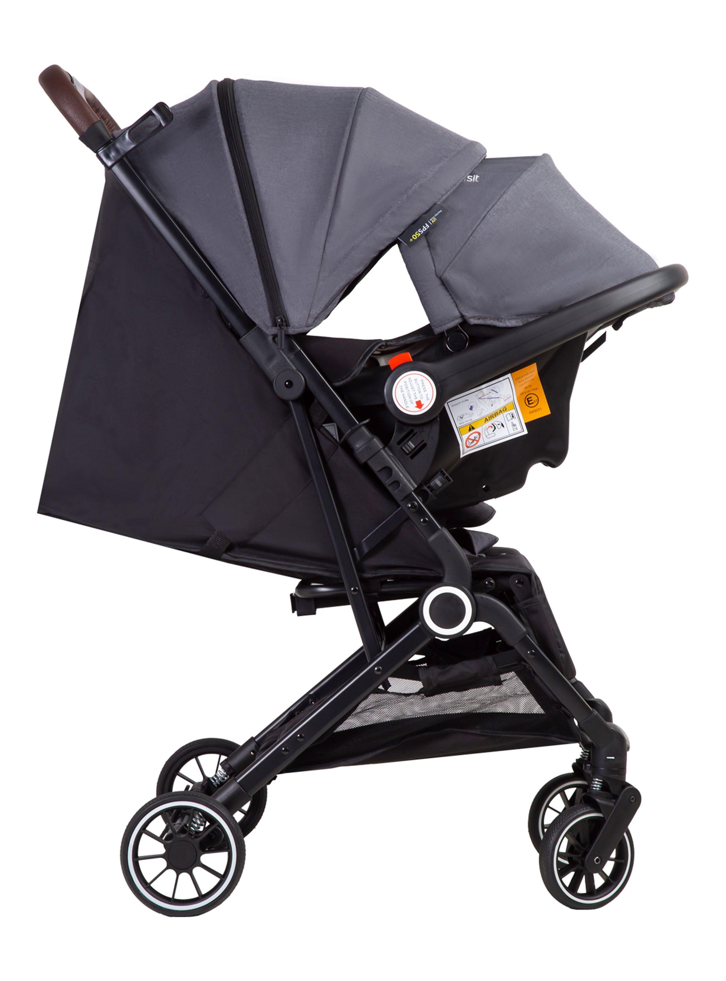 Coche Travel System Soho Gris-4