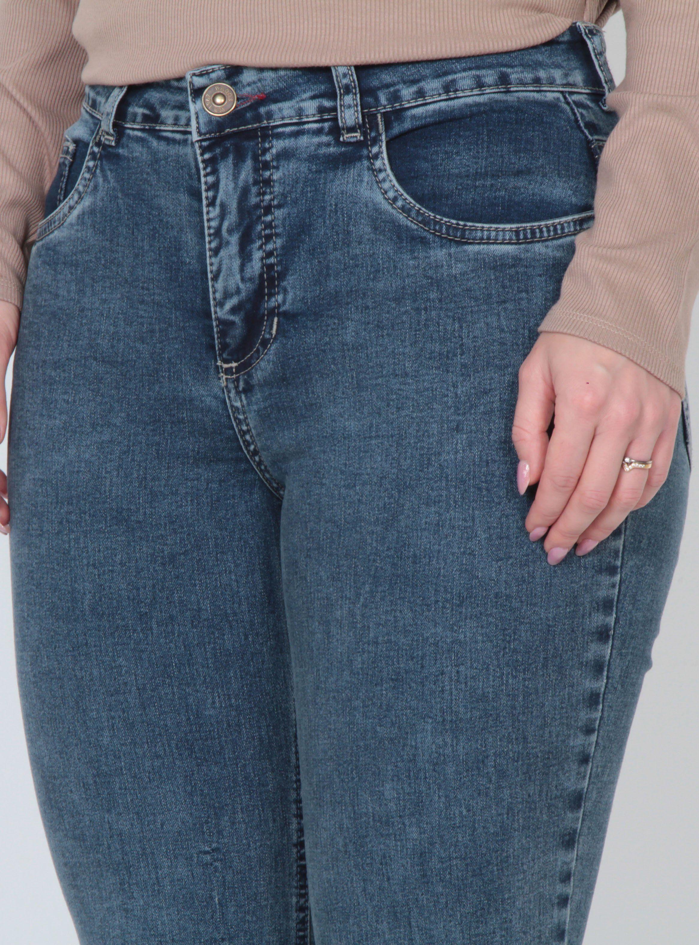 Jeans Mother Tiro Alto Pretina 1 Botón-2