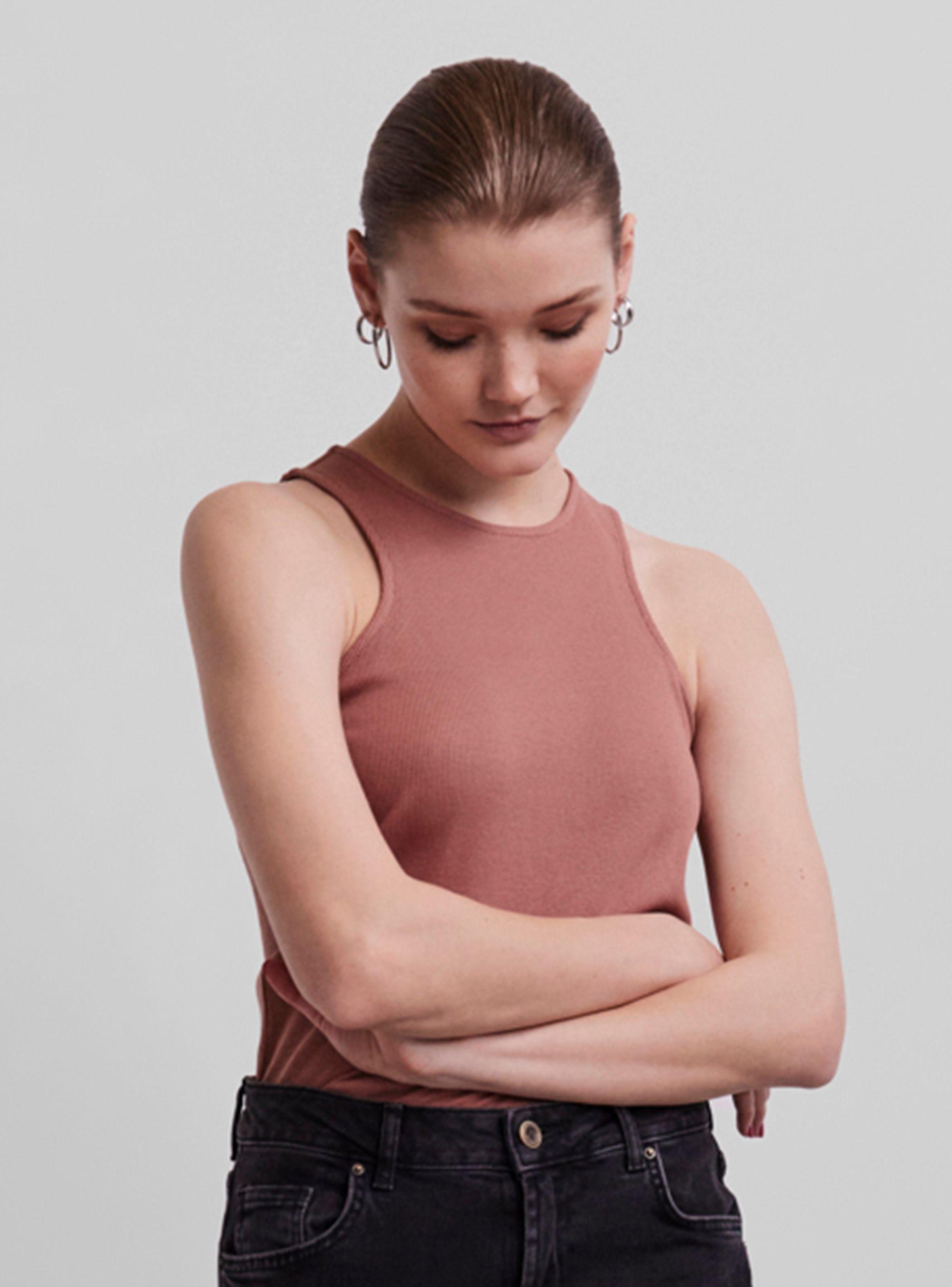 Top Liso Cuello Redondo Unicolor-0