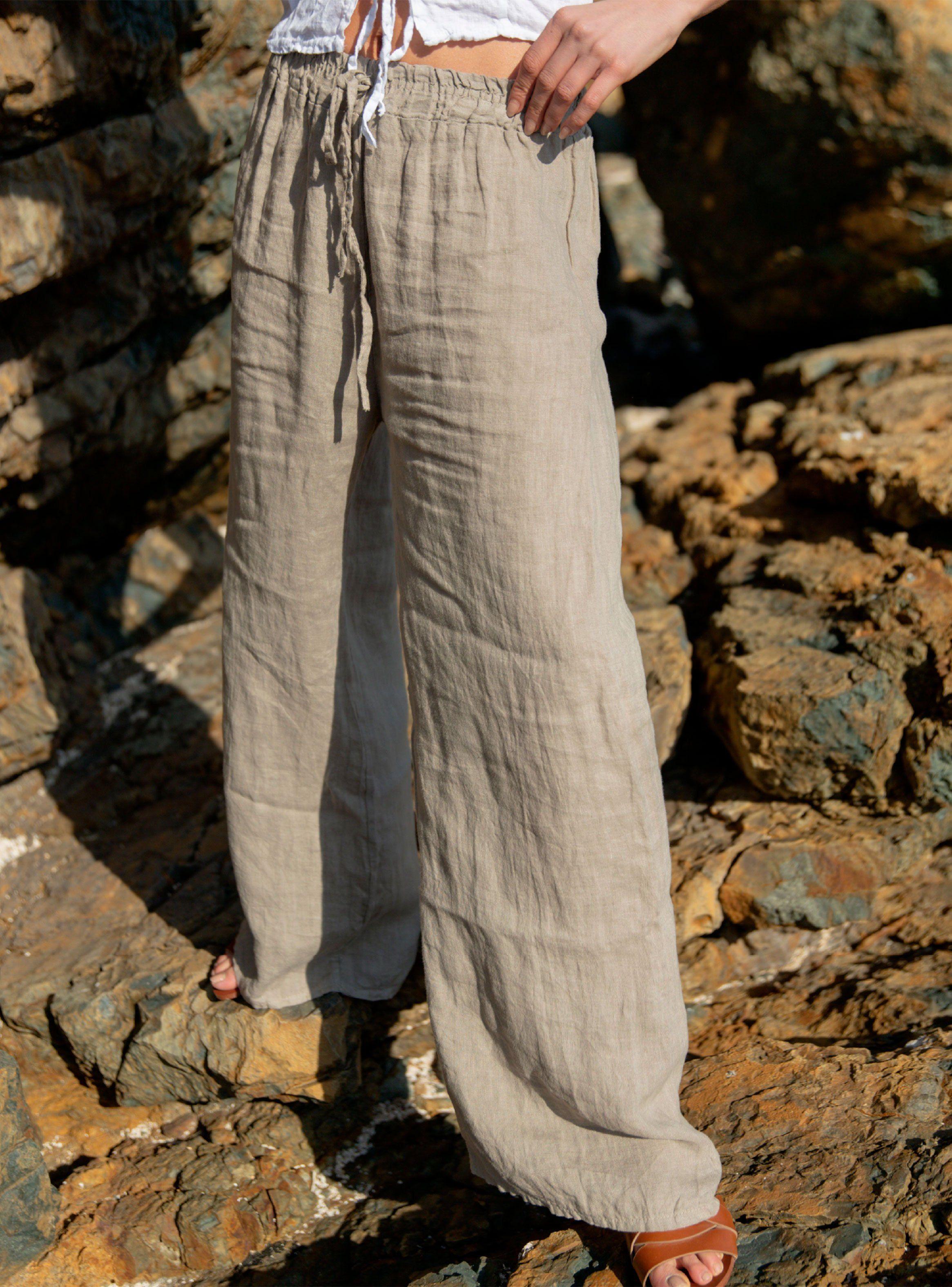 Pantalón de Lino Cover Up-0