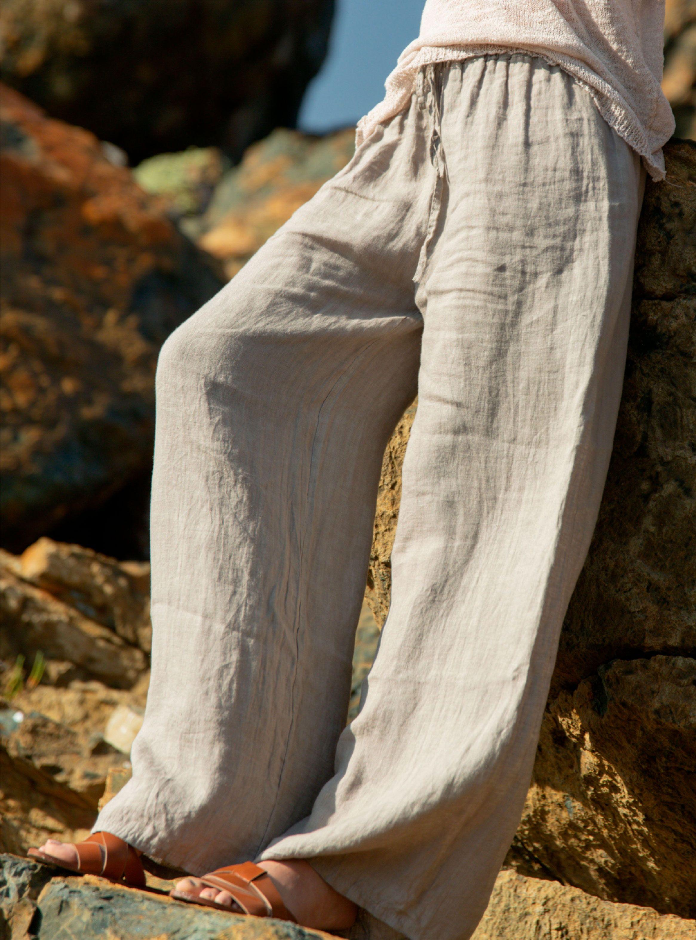Pantalón de Lino Cover Up-2
