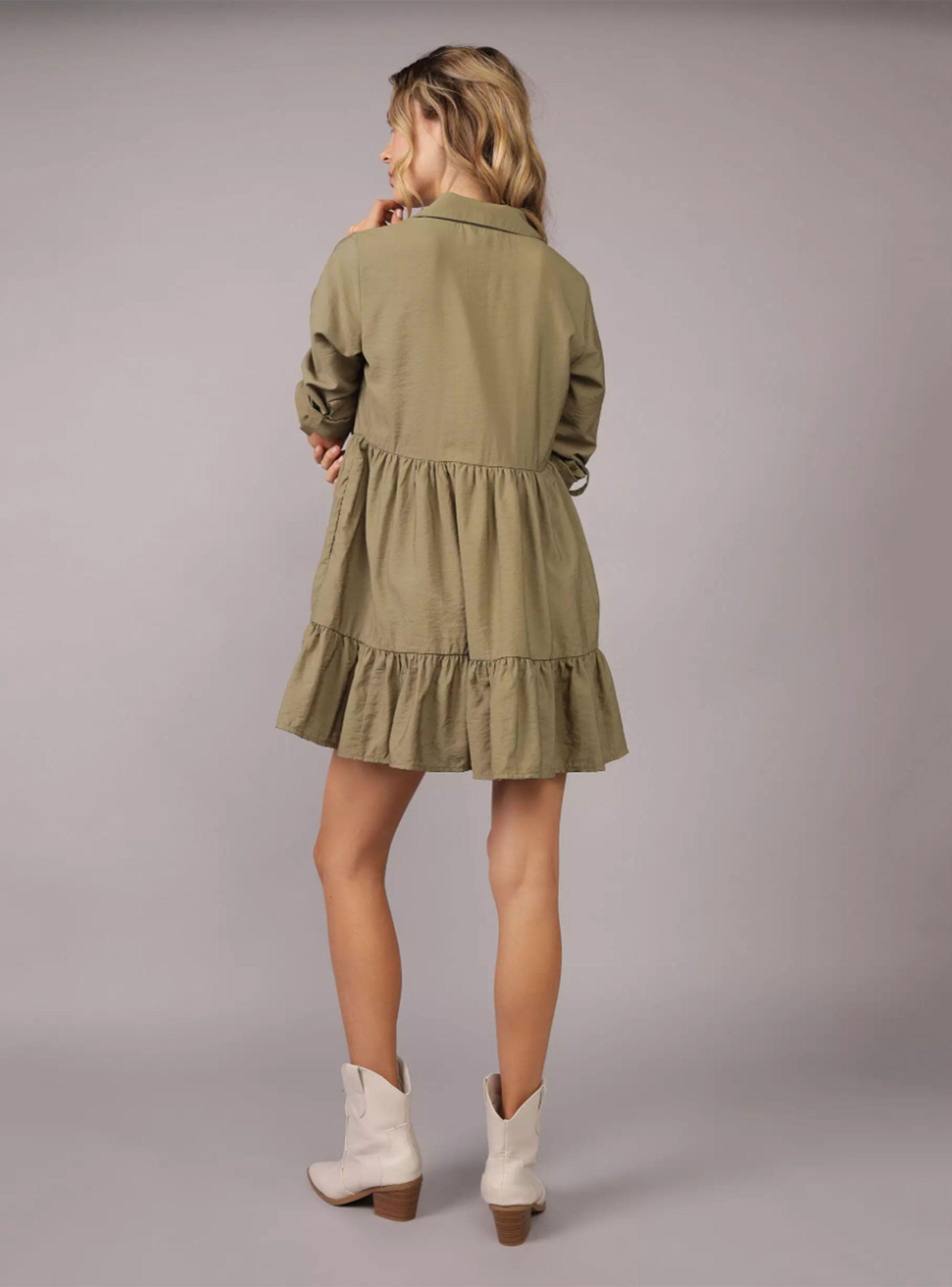 Vestido Corto Camisero-3