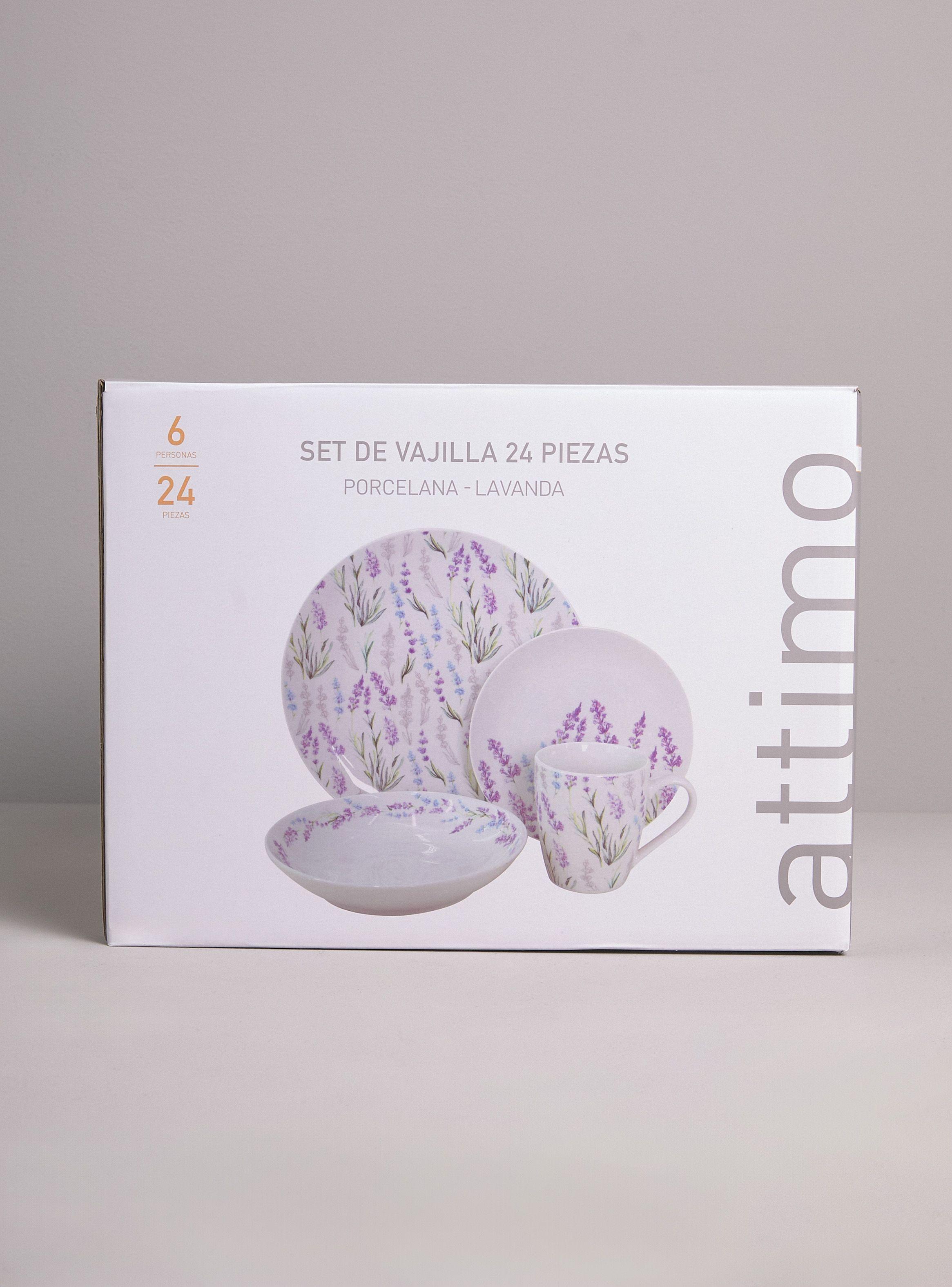 Set Loza 24 Piezas Lavanda-3