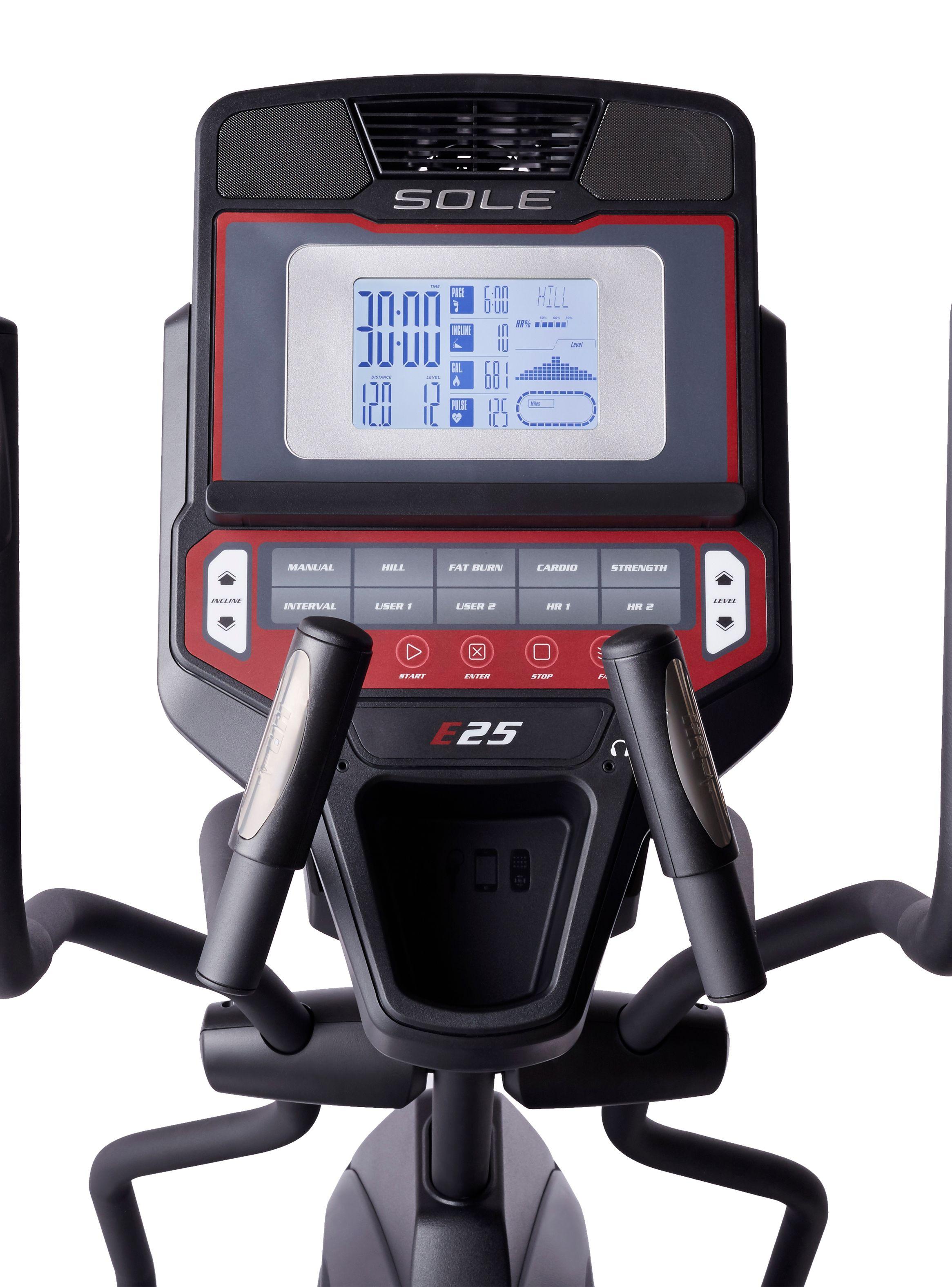 Bicicleta Elíptica Sole E25 G3 Negro-2