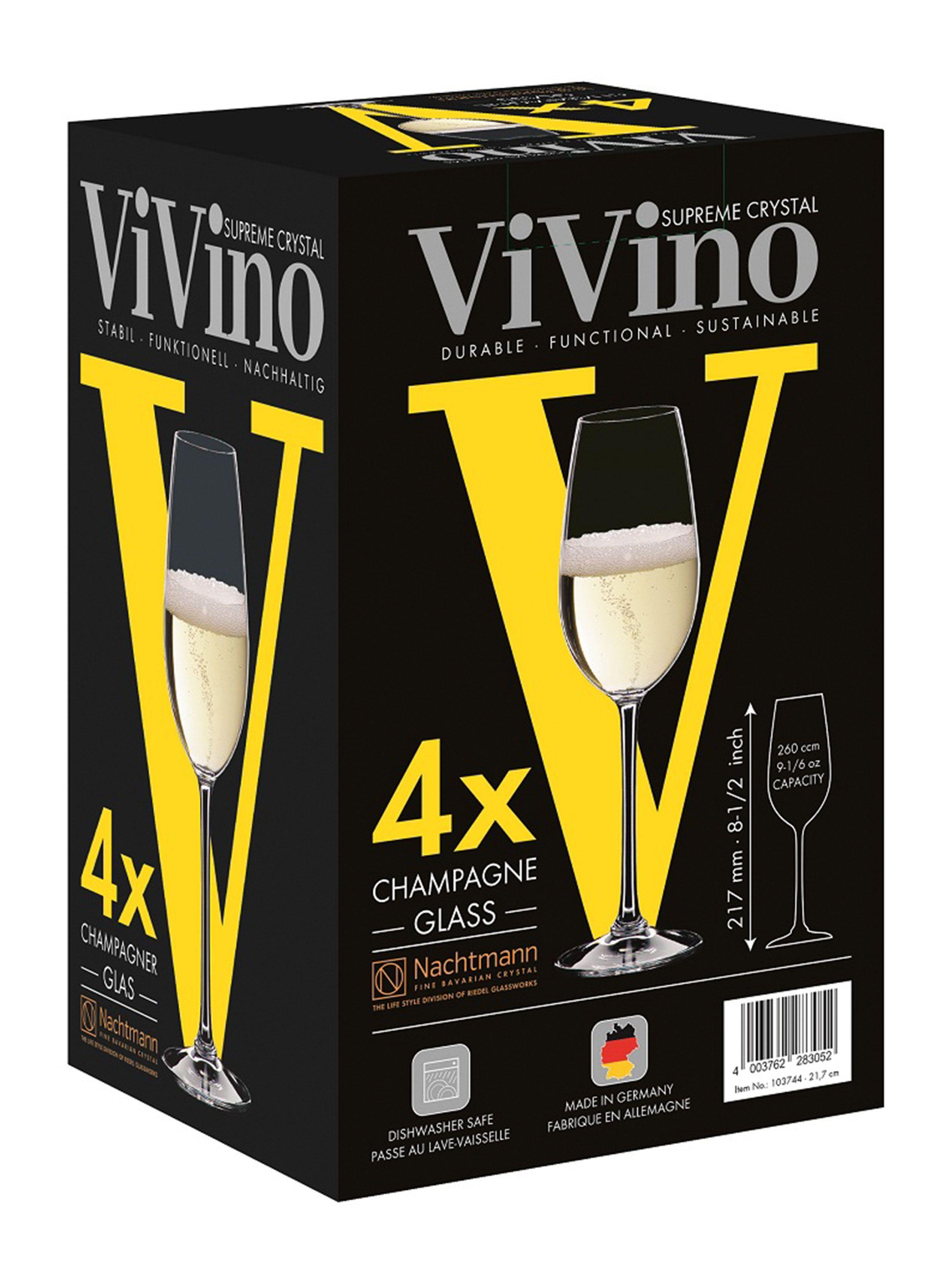 Set 4 Copas Cristal Vivino Champagne-3