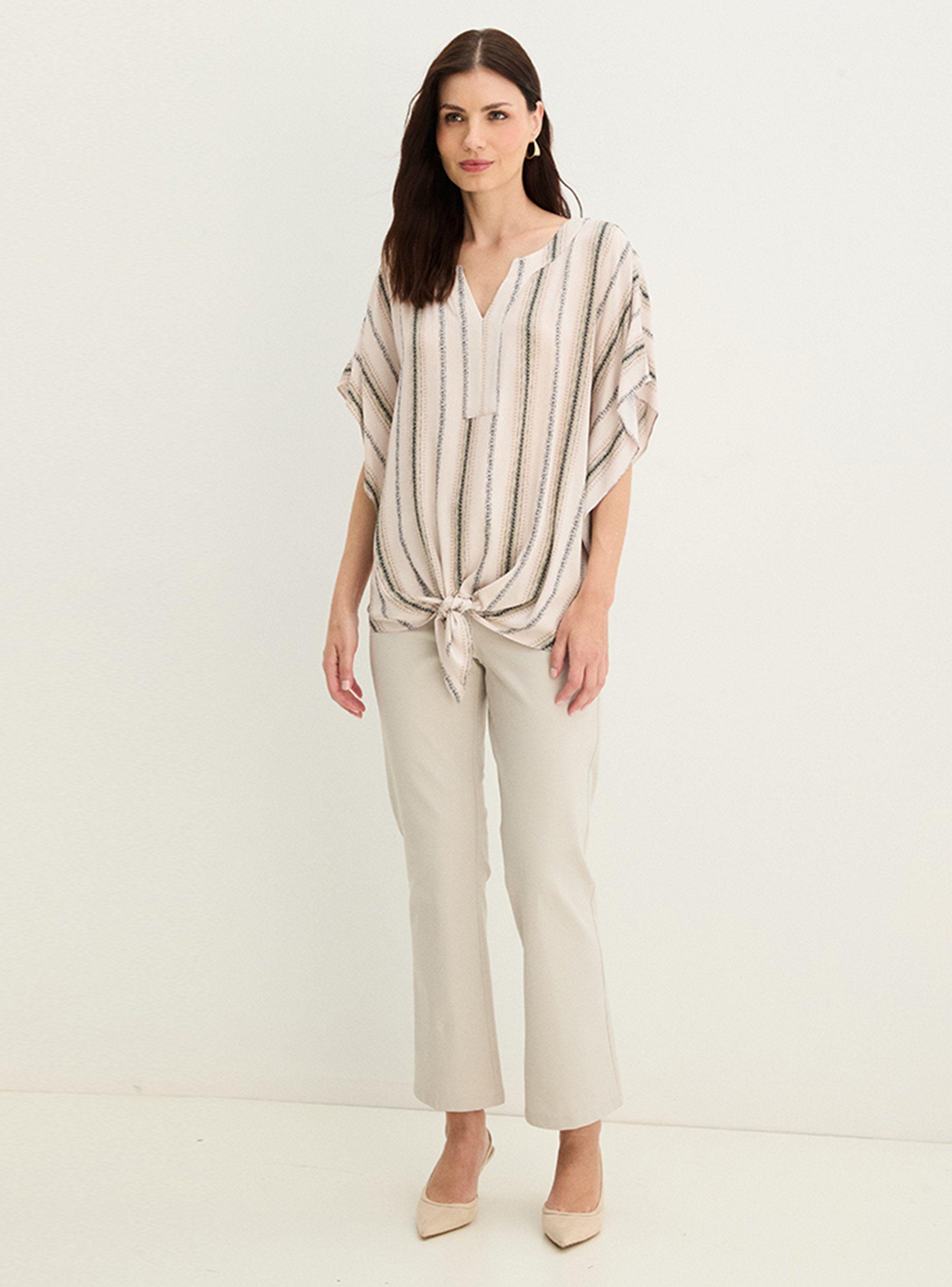 Blusa Fantasía Estampada con Amarra Frontal-3