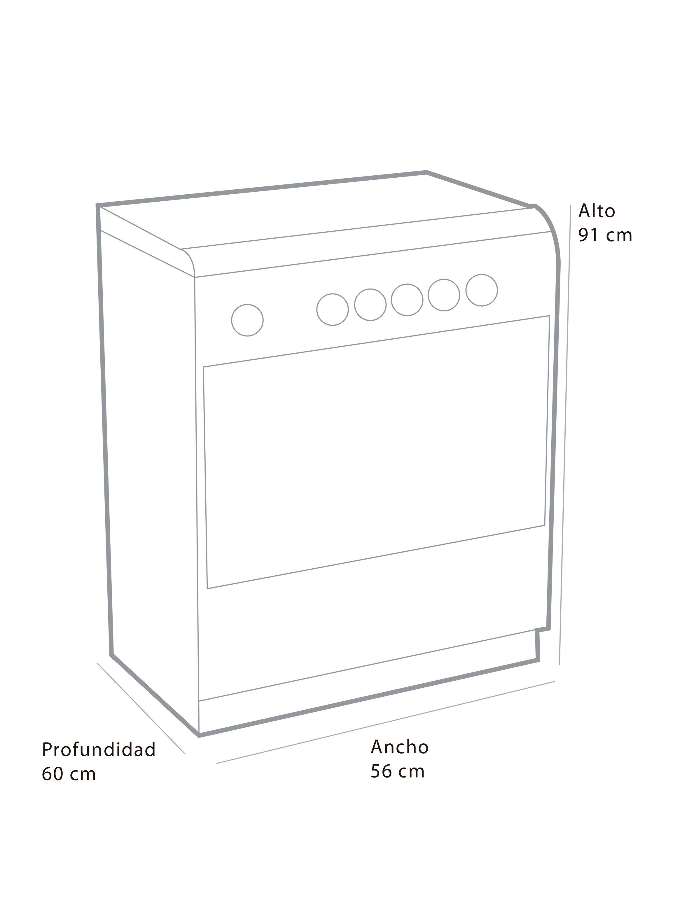 Cocina a Gas Nova Avanti CH-9350sBL 4 Platos-1
