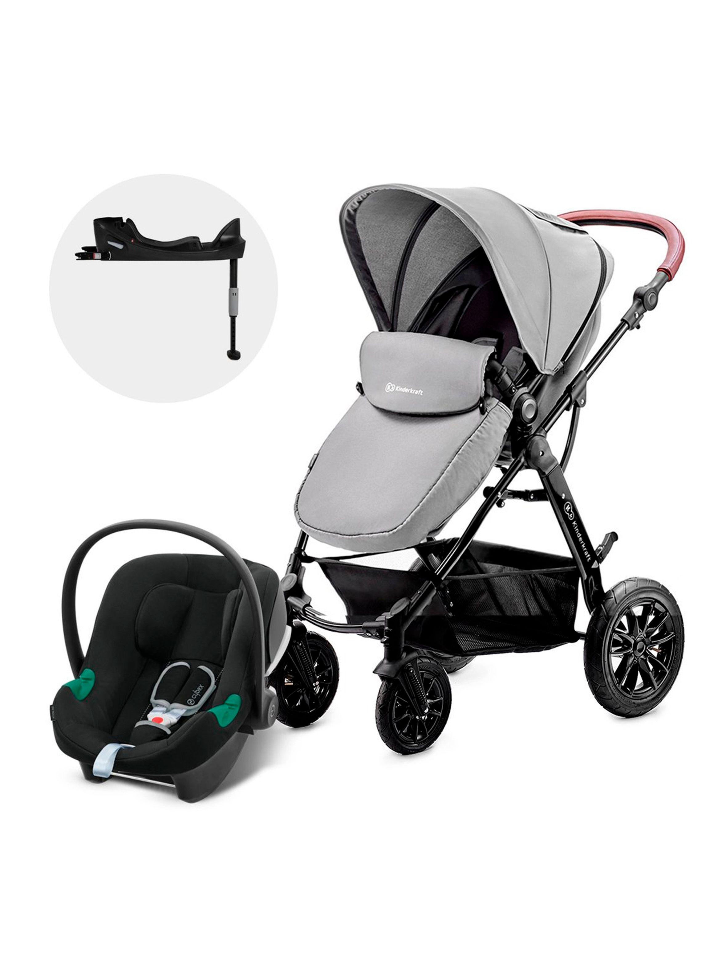Coche Travel Moov 2 en 1 Gris y Silla Aton B2-0